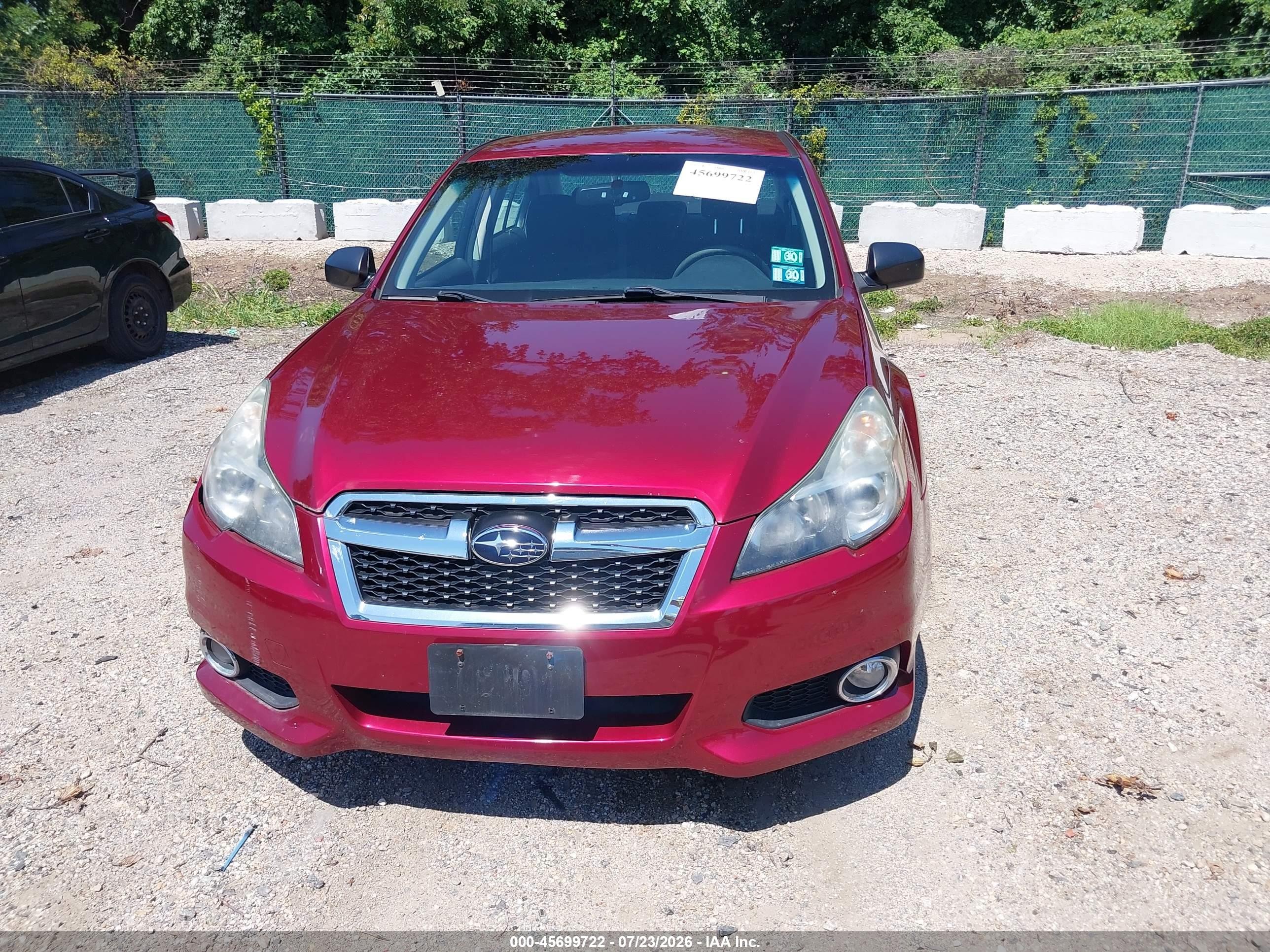 2014 Subaru Legacy 2.5i Темно-бордовый vin: 4S3BMBA67E3032722