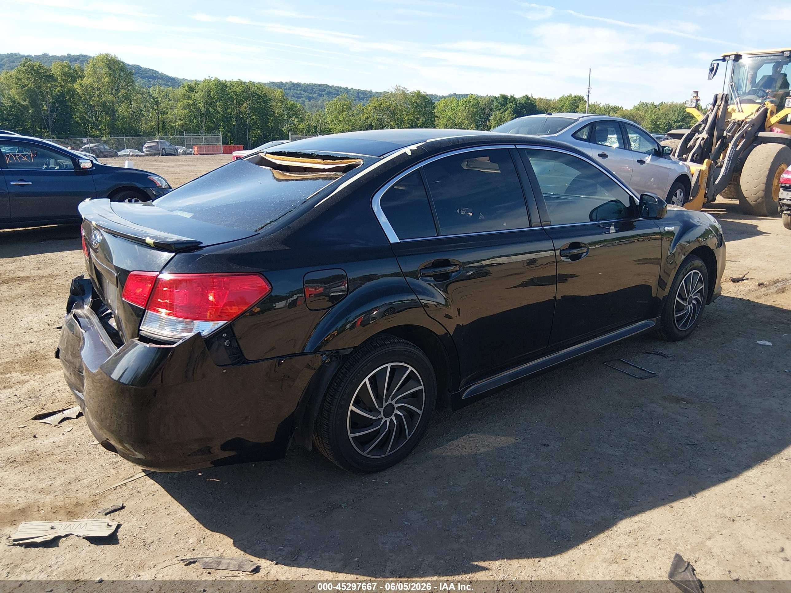 2010 Subaru Legacy 2.5i Black vin: 4S3BMBA68A3235435