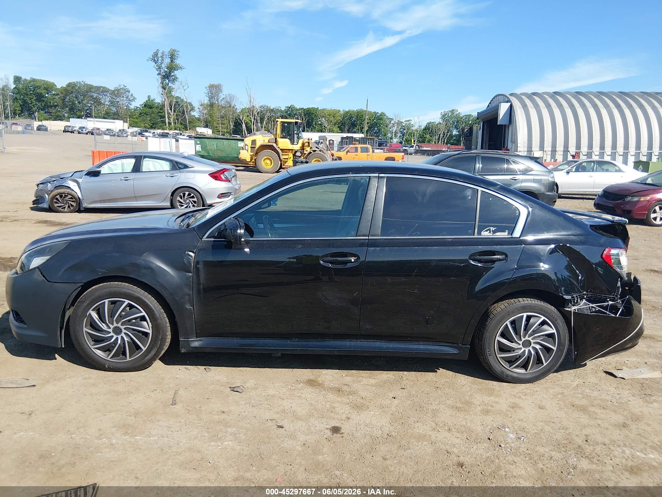 2010 Subaru Legacy 2.5i Black vin: 4S3BMBA68A3235435