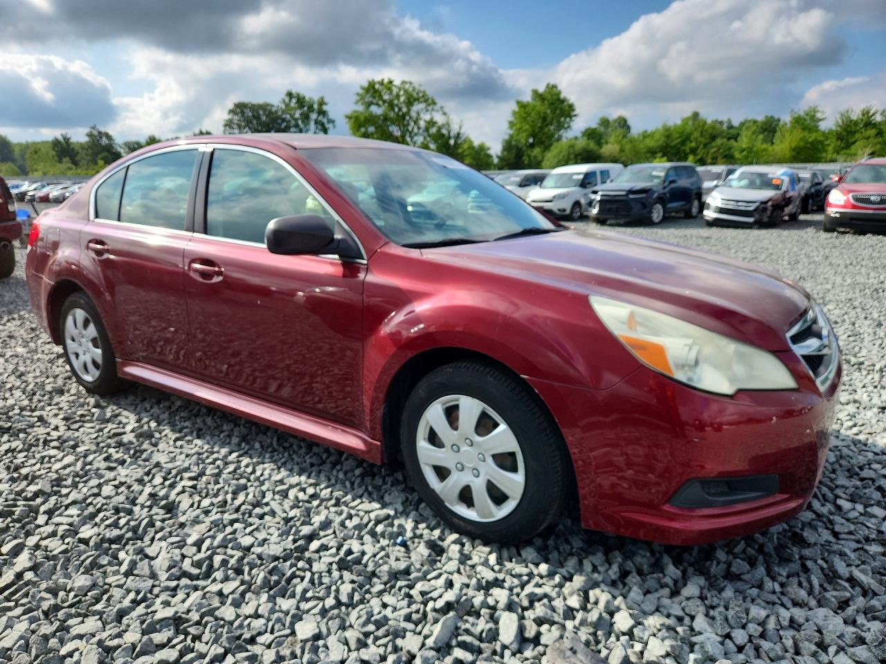 2011 Subaru Legacy 2.5i Red vin: 4S3BMBA68B3221505