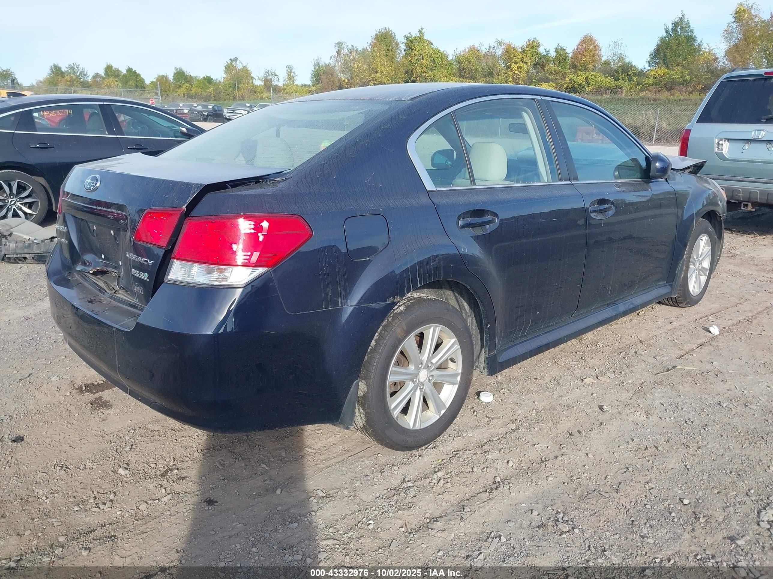 2012 Subaru Legacy 2.5i Black vin: 4S3BMBA68C3030331