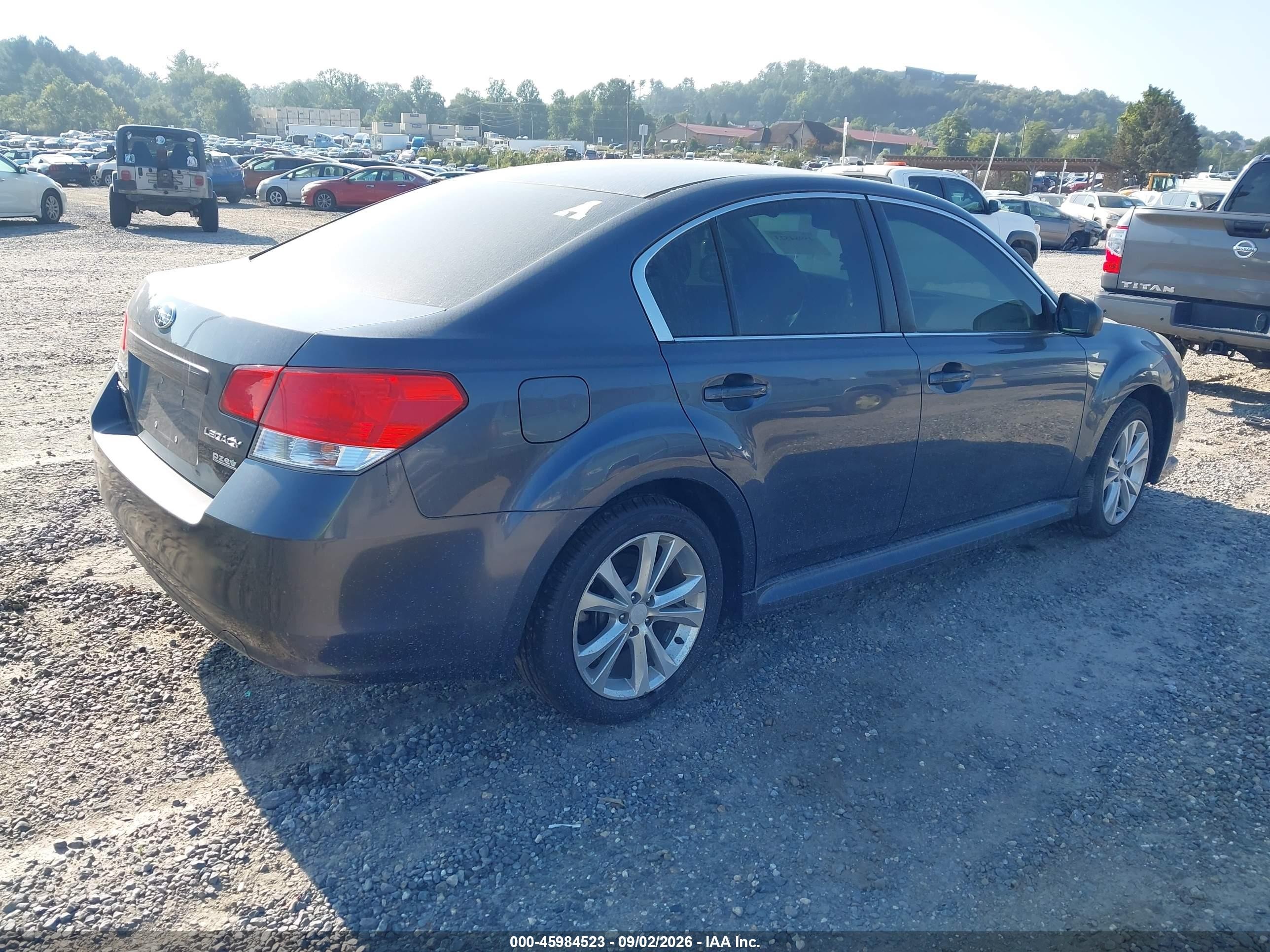 2014 Subaru Legacy 2.5i Gray vin: 4S3BMBA68E3025567