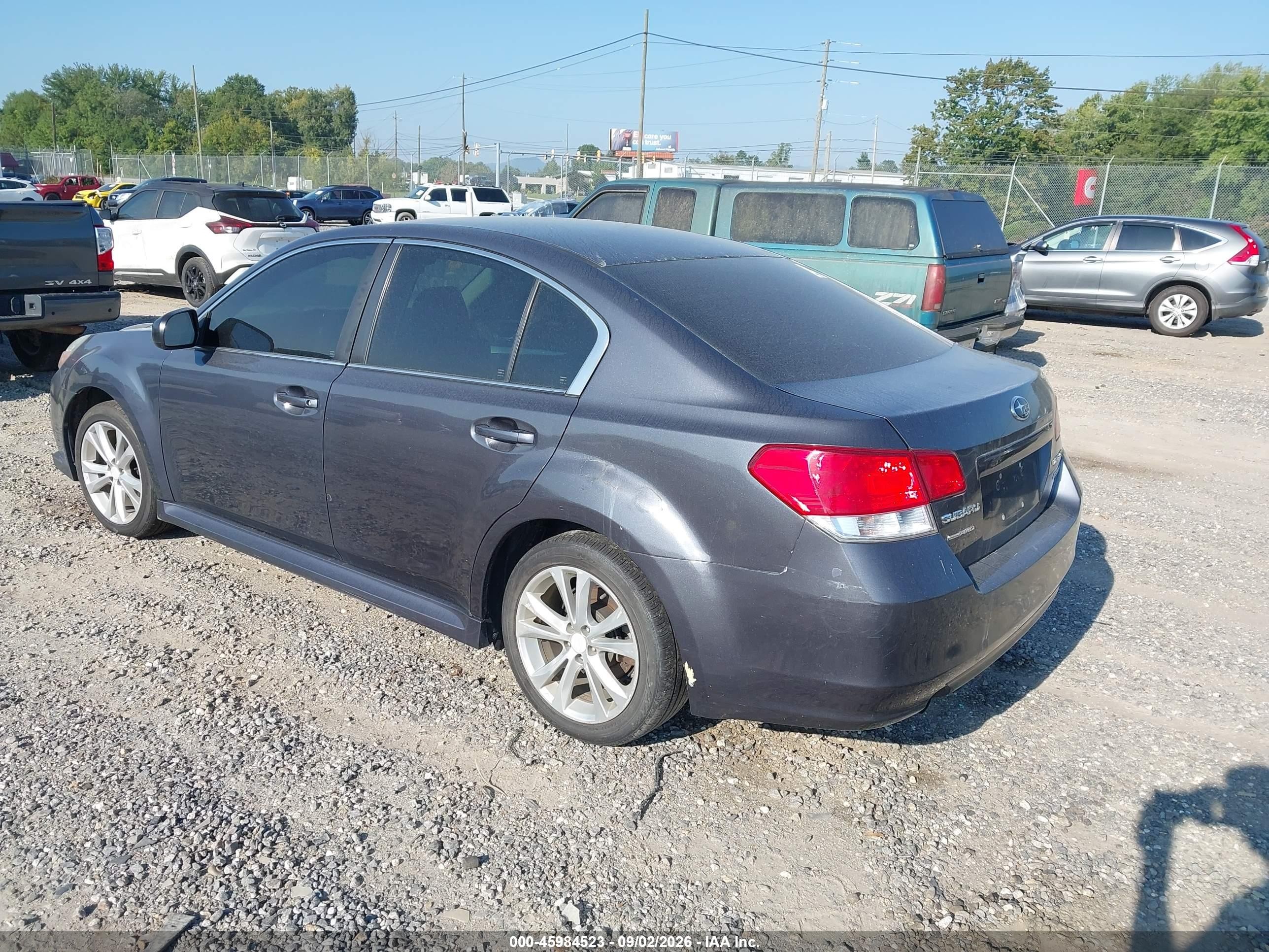 2014 Subaru Legacy 2.5i Gray vin: 4S3BMBA68E3025567