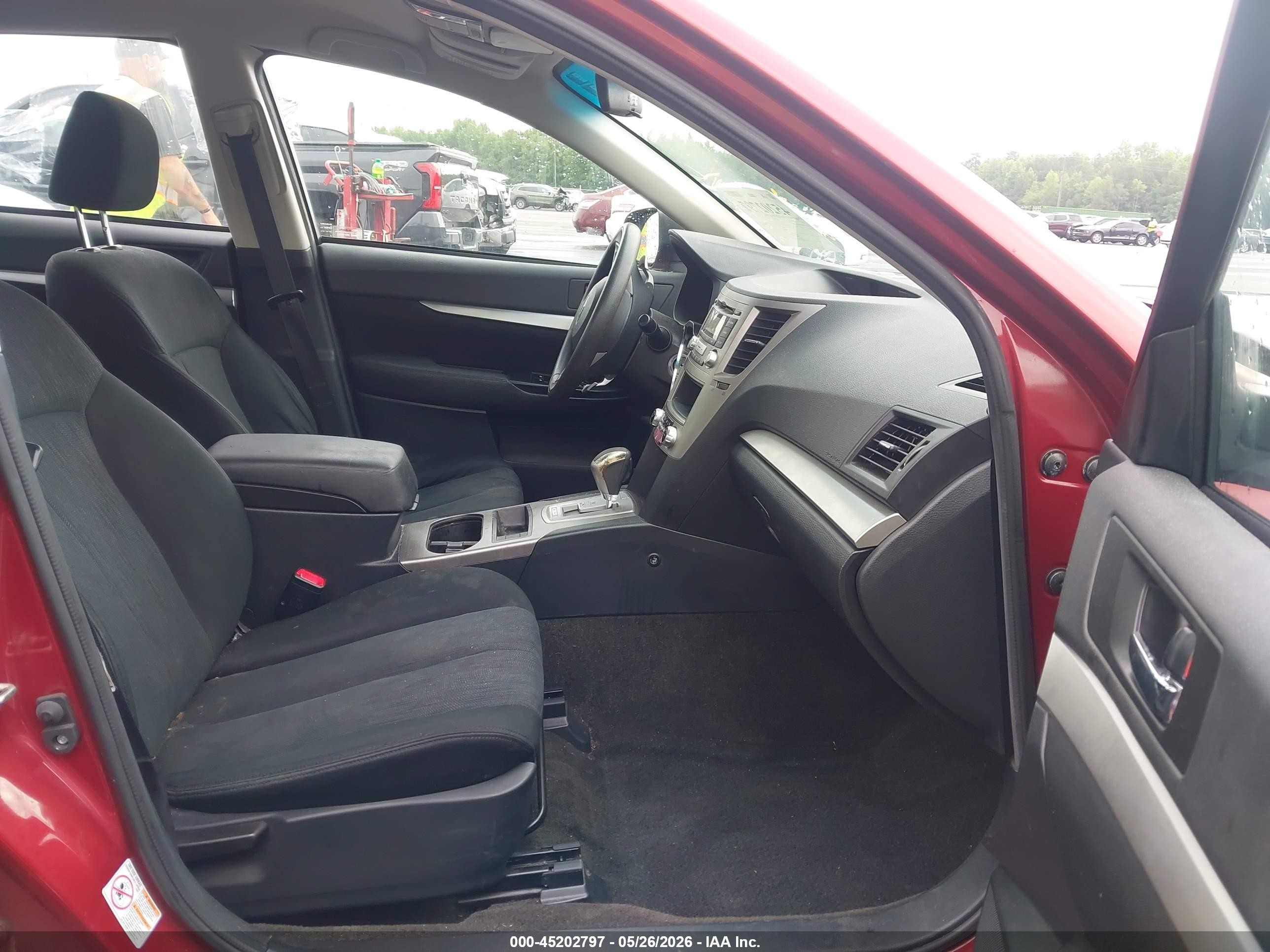2014 Subaru Legacy 2.5i Red vin: 4S3BMBA68E3035659
