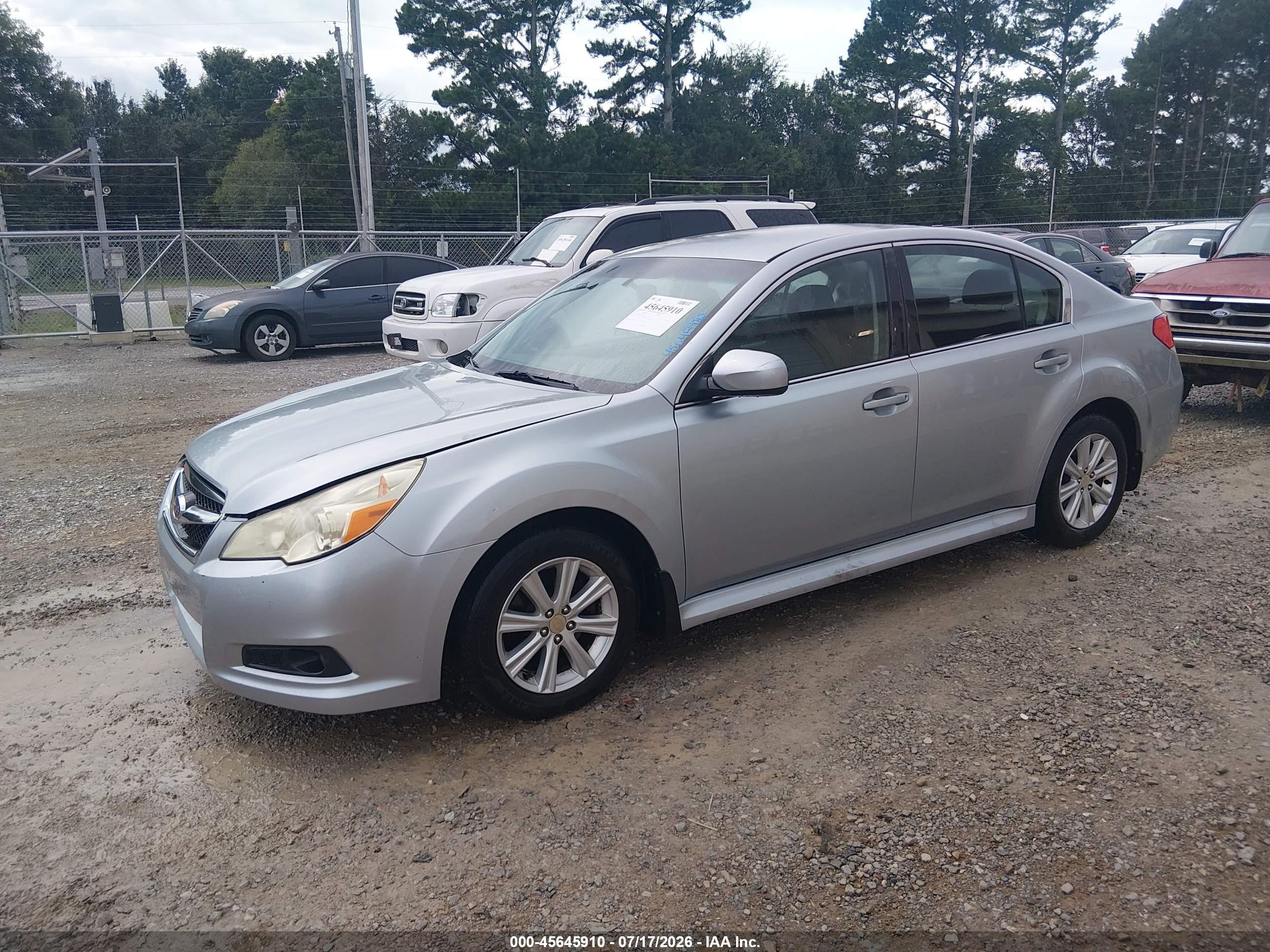2012 Subaru Legacy 2.5i Blue vin: 4S3BMBA69C3023436