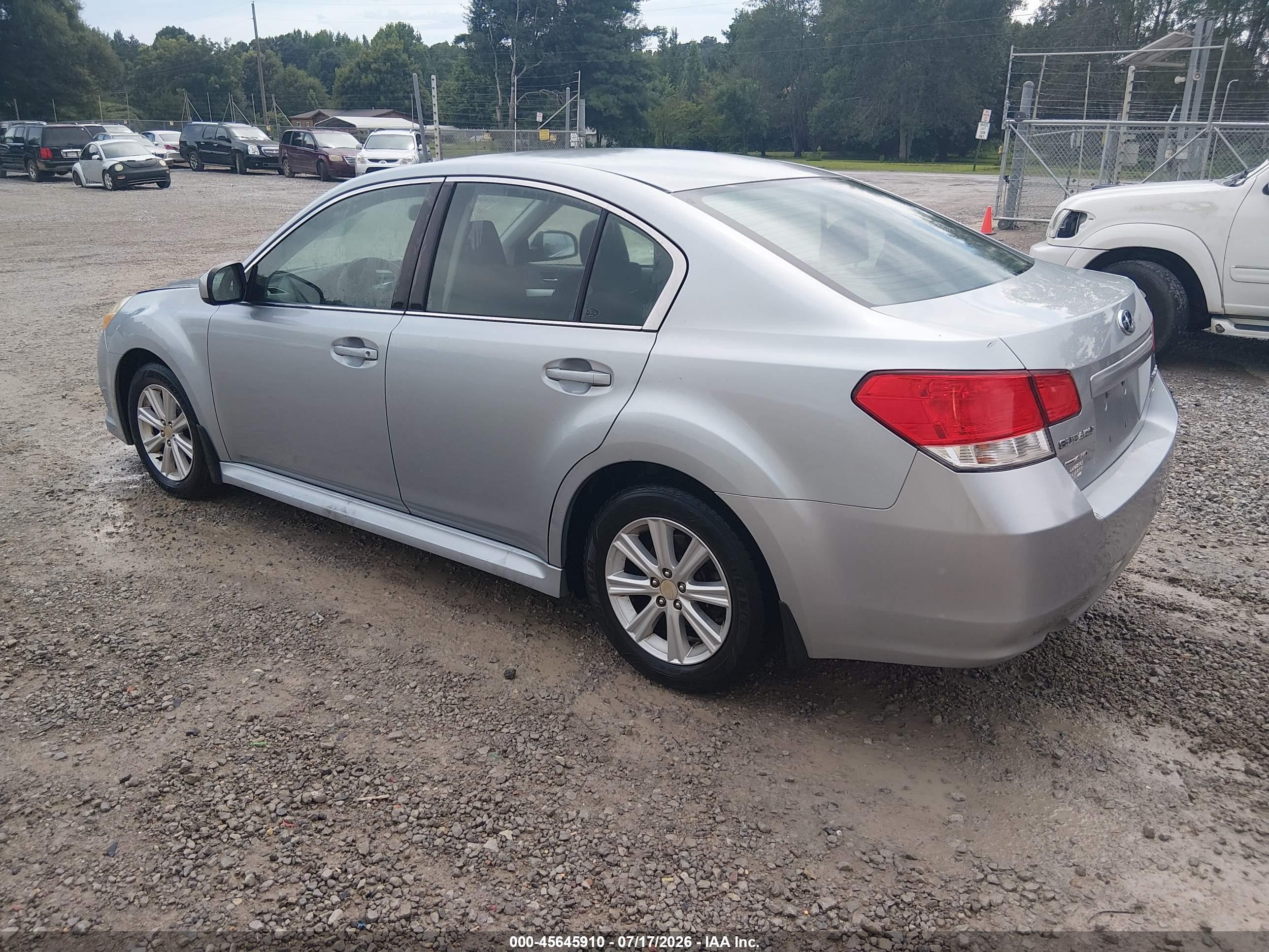 2012 Subaru Legacy 2.5i Blue vin: 4S3BMBA69C3023436