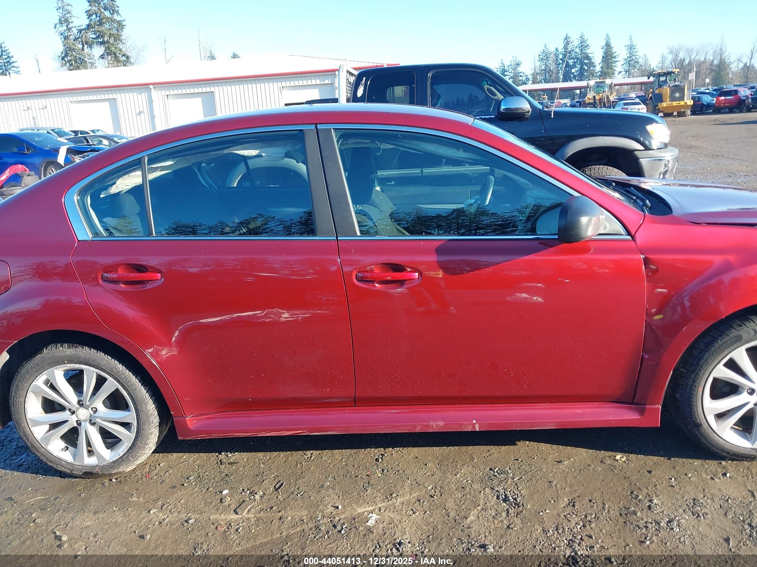 2014 Subaru Legacy 2.5i Red vin: 4S3BMBA69E3025027