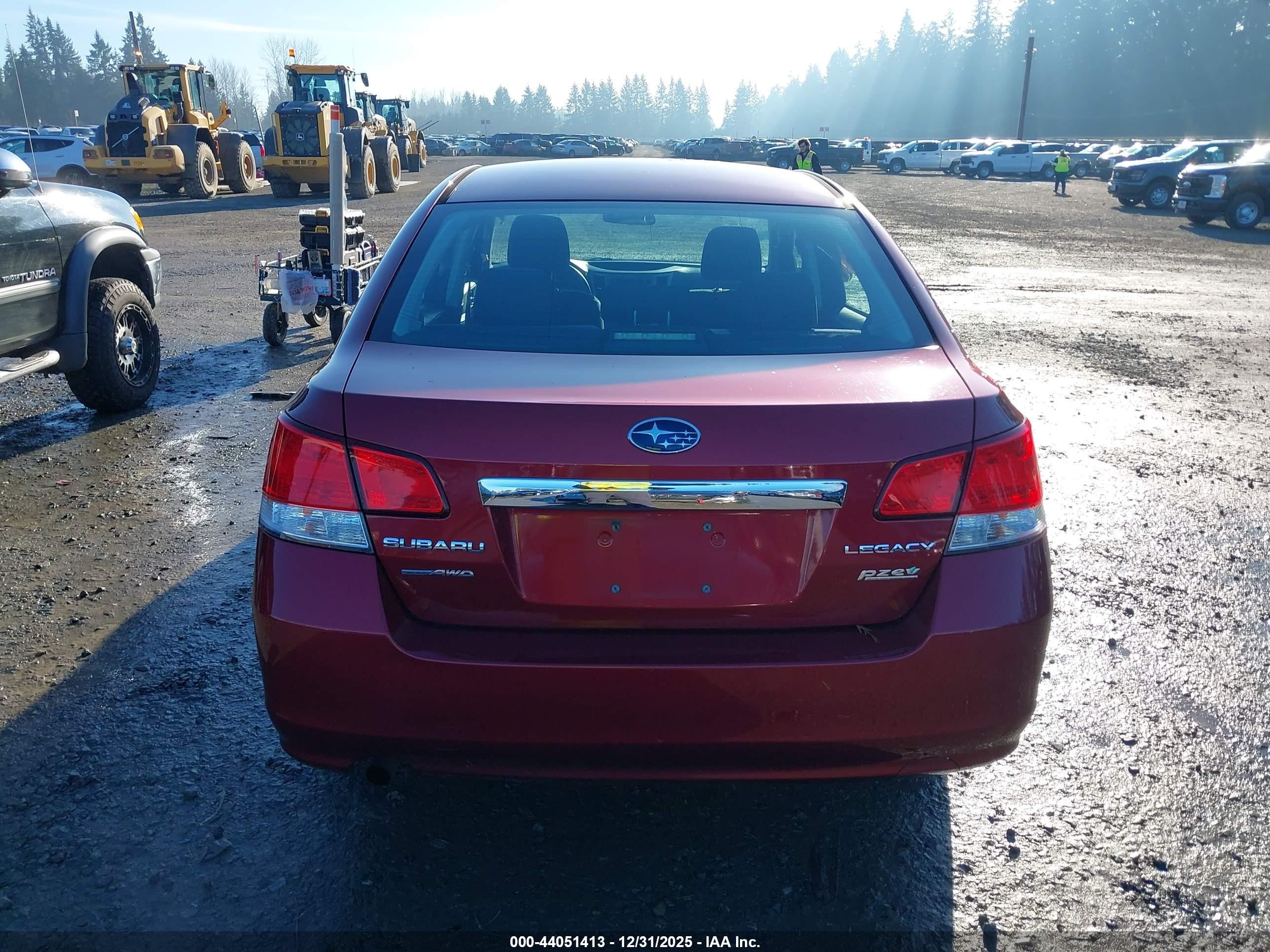 2014 Subaru Legacy 2.5i Red vin: 4S3BMBA69E3025027