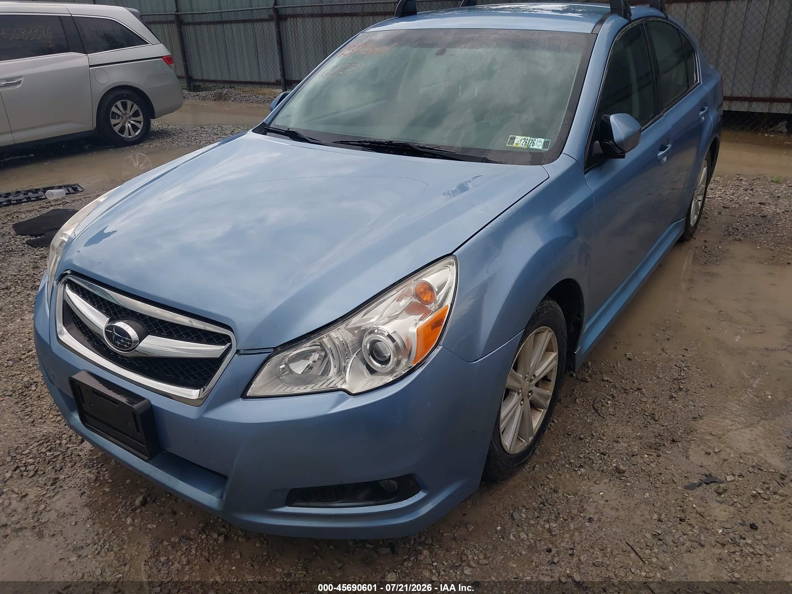 2012 Subaru Legacy 2.5i Blue vin: 4S3BMBA6XC3008184