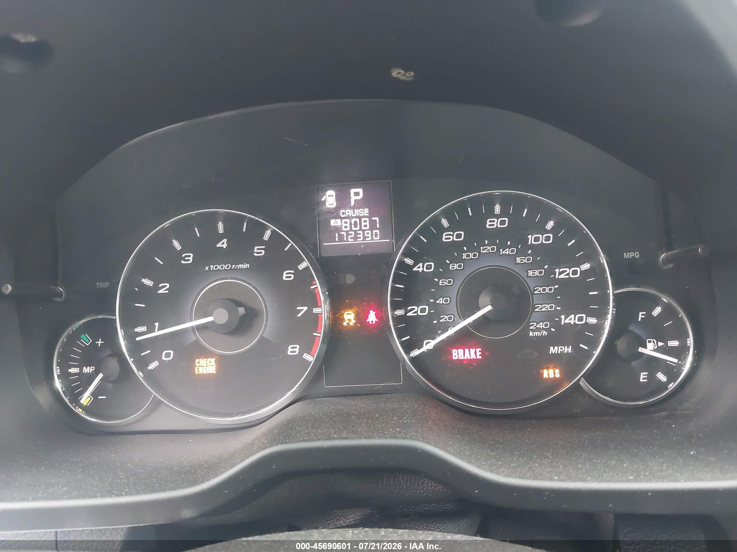 2012 Subaru Legacy 2.5i Blue vin: 4S3BMBA6XC3008184