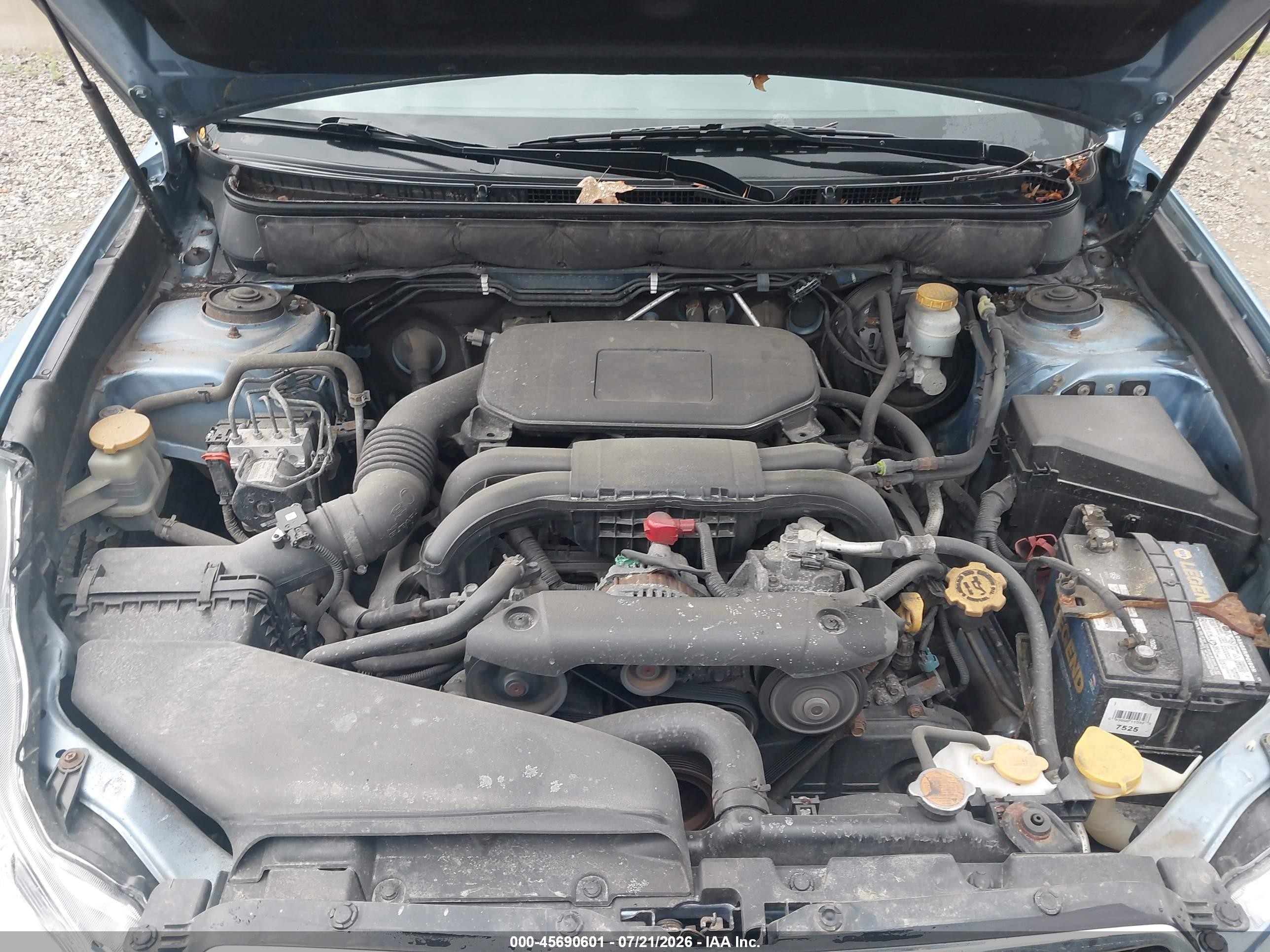 2012 Subaru Legacy 2.5i Blue vin: 4S3BMBA6XC3008184
