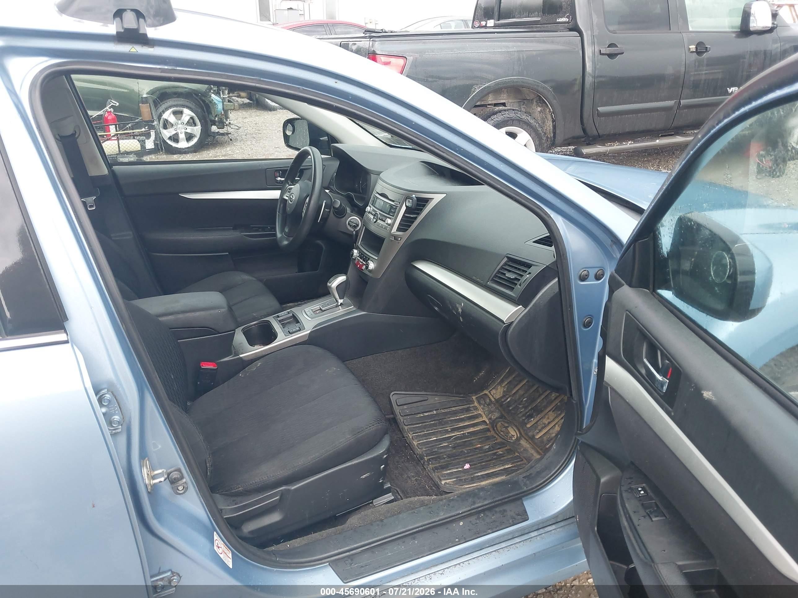 2012 Subaru Legacy 2.5i Blue vin: 4S3BMBA6XC3008184