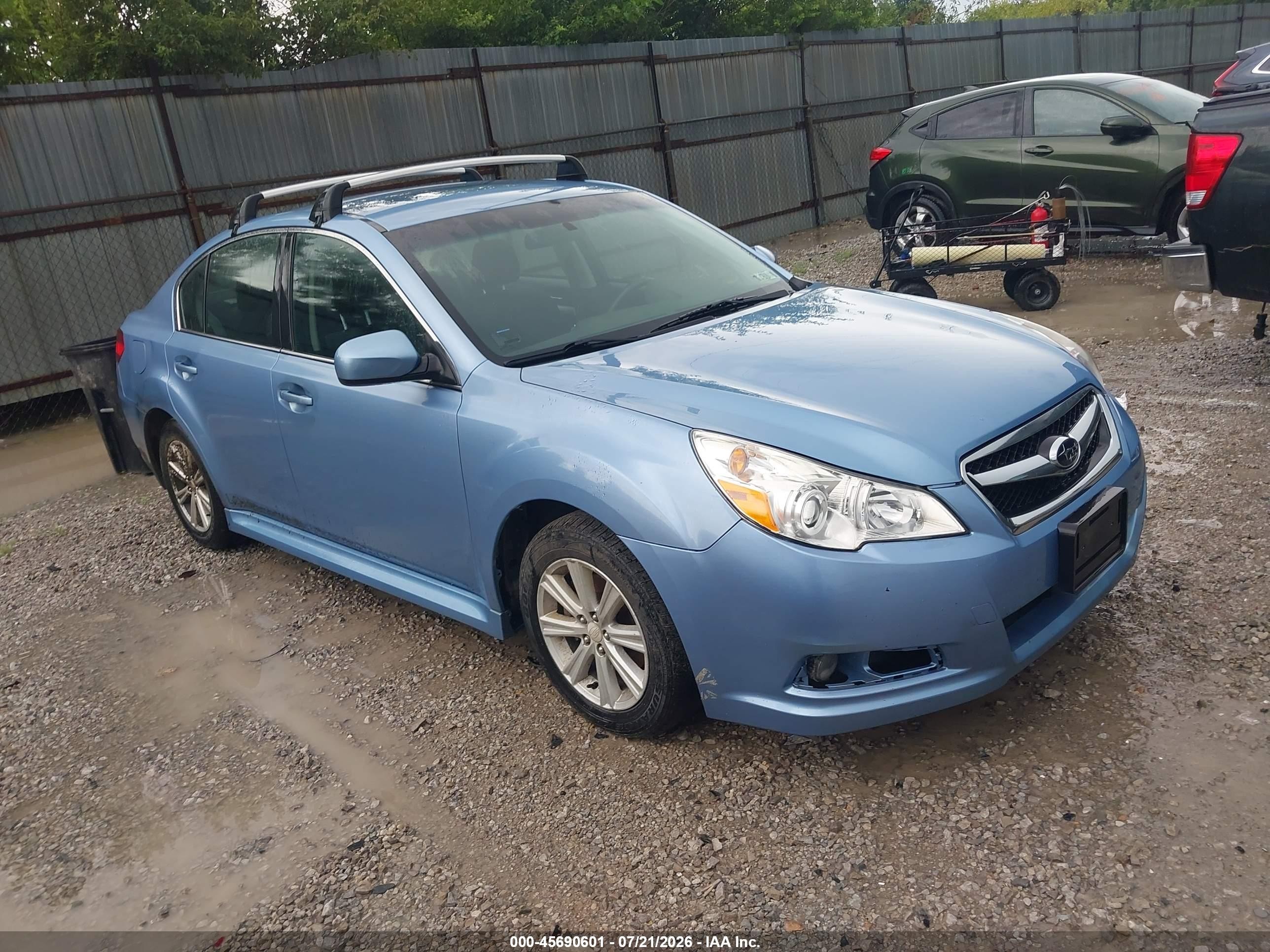2012 Subaru Legacy 2.5i Blue vin: 4S3BMBA6XC3008184