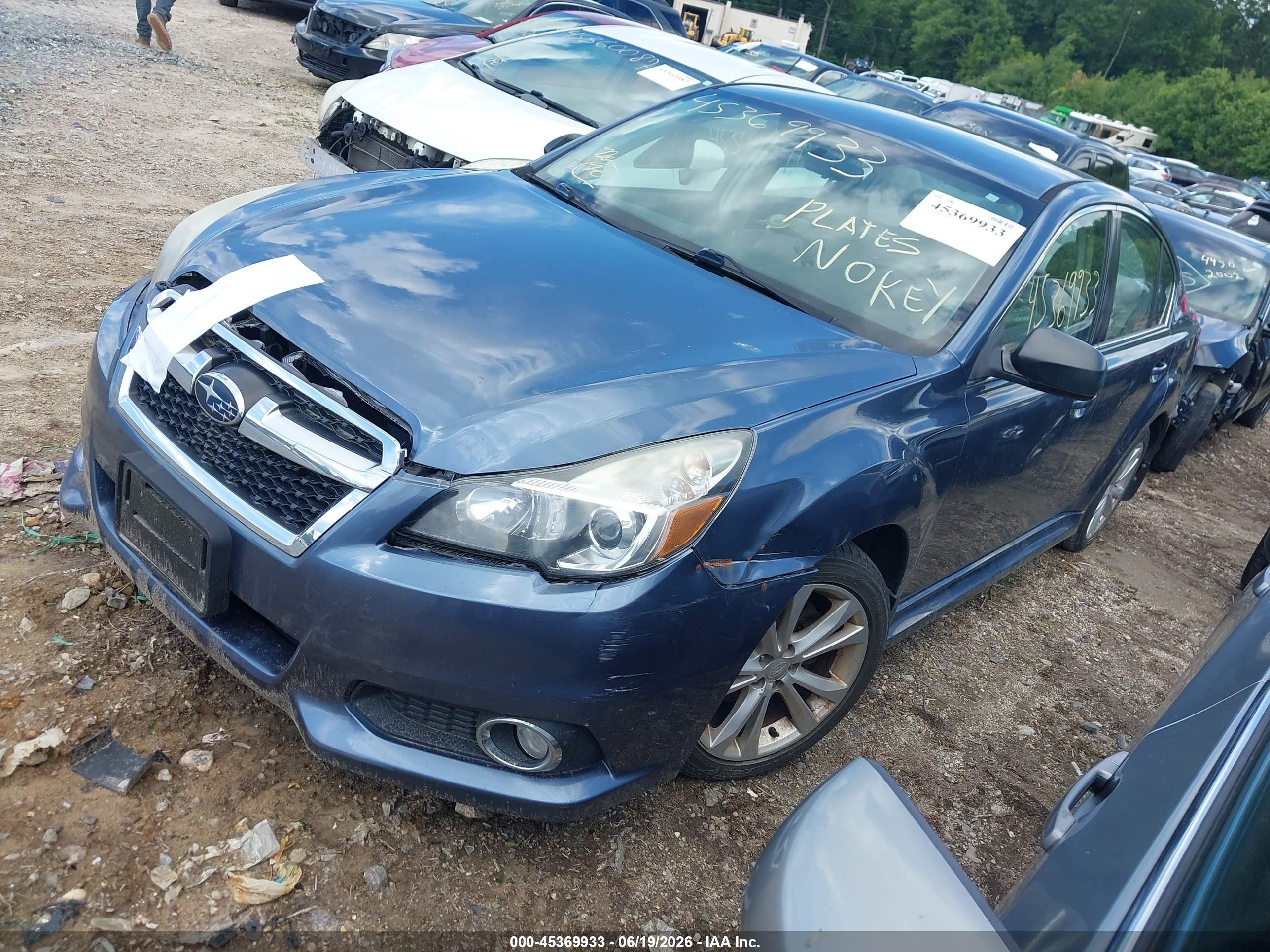 2014 Subaru Legacy 2.5i Blue vin: 4S3BMBA6XE3006034