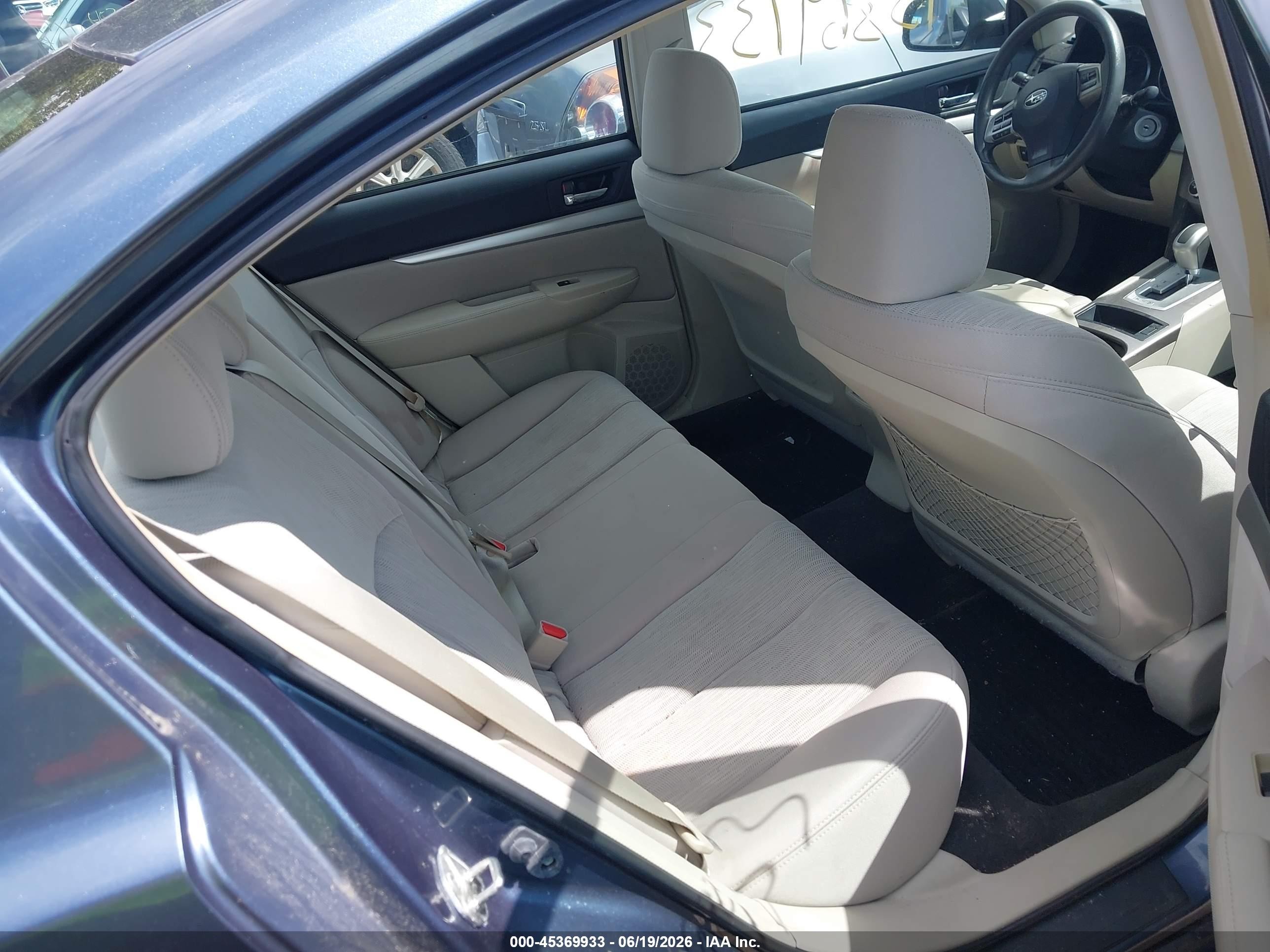 2014 Subaru Legacy 2.5i Blue vin: 4S3BMBA6XE3006034
