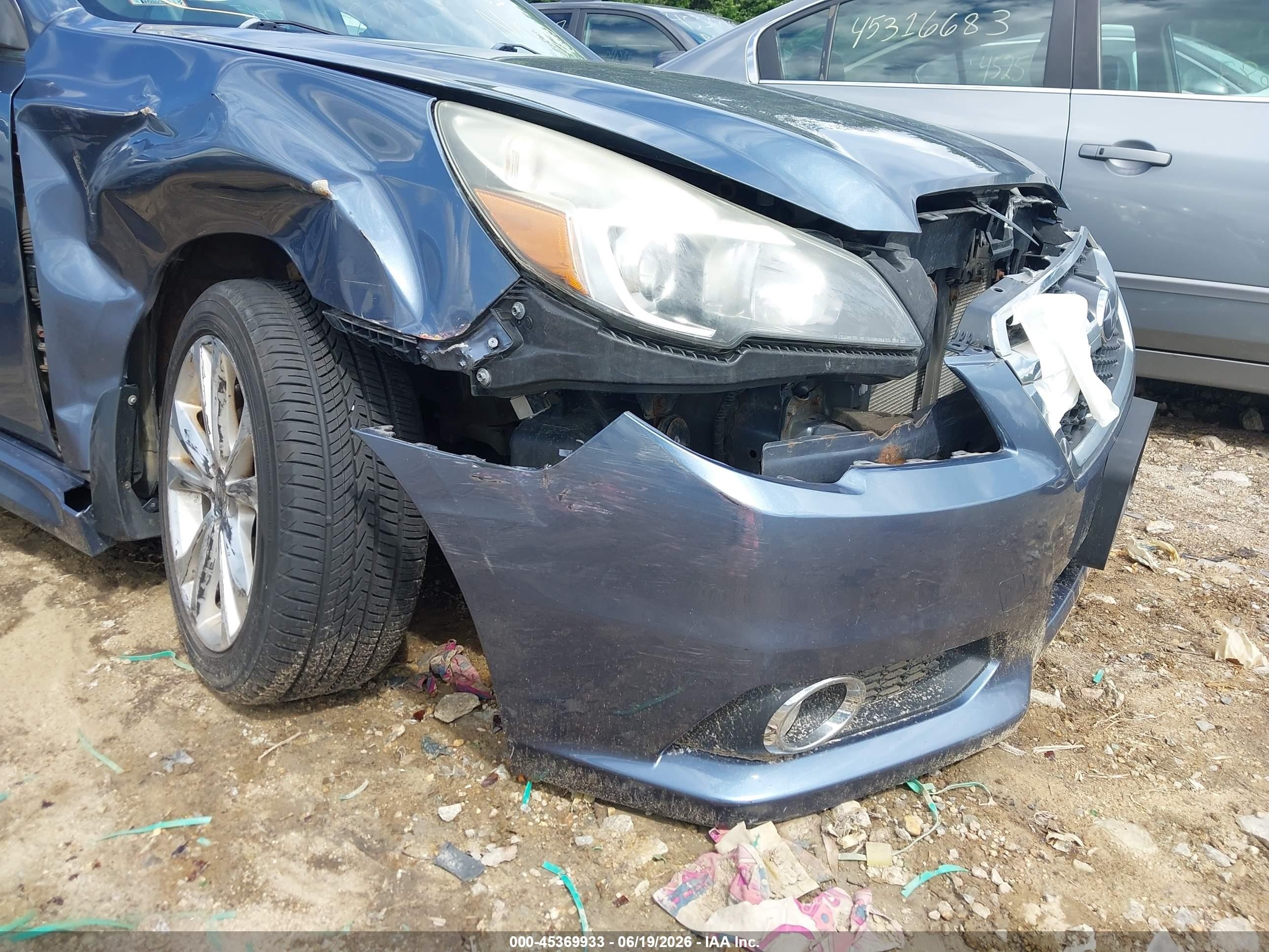 2014 Subaru Legacy 2.5i Blue vin: 4S3BMBA6XE3006034