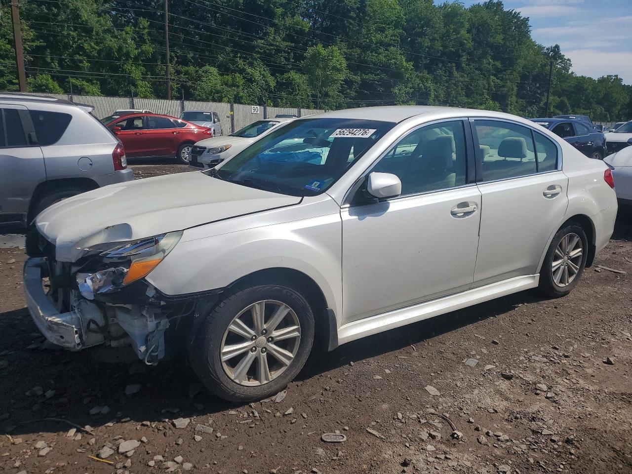 2011 Subaru Legacy 2.5i Premium White vin: 4S3BMBB61B3229167