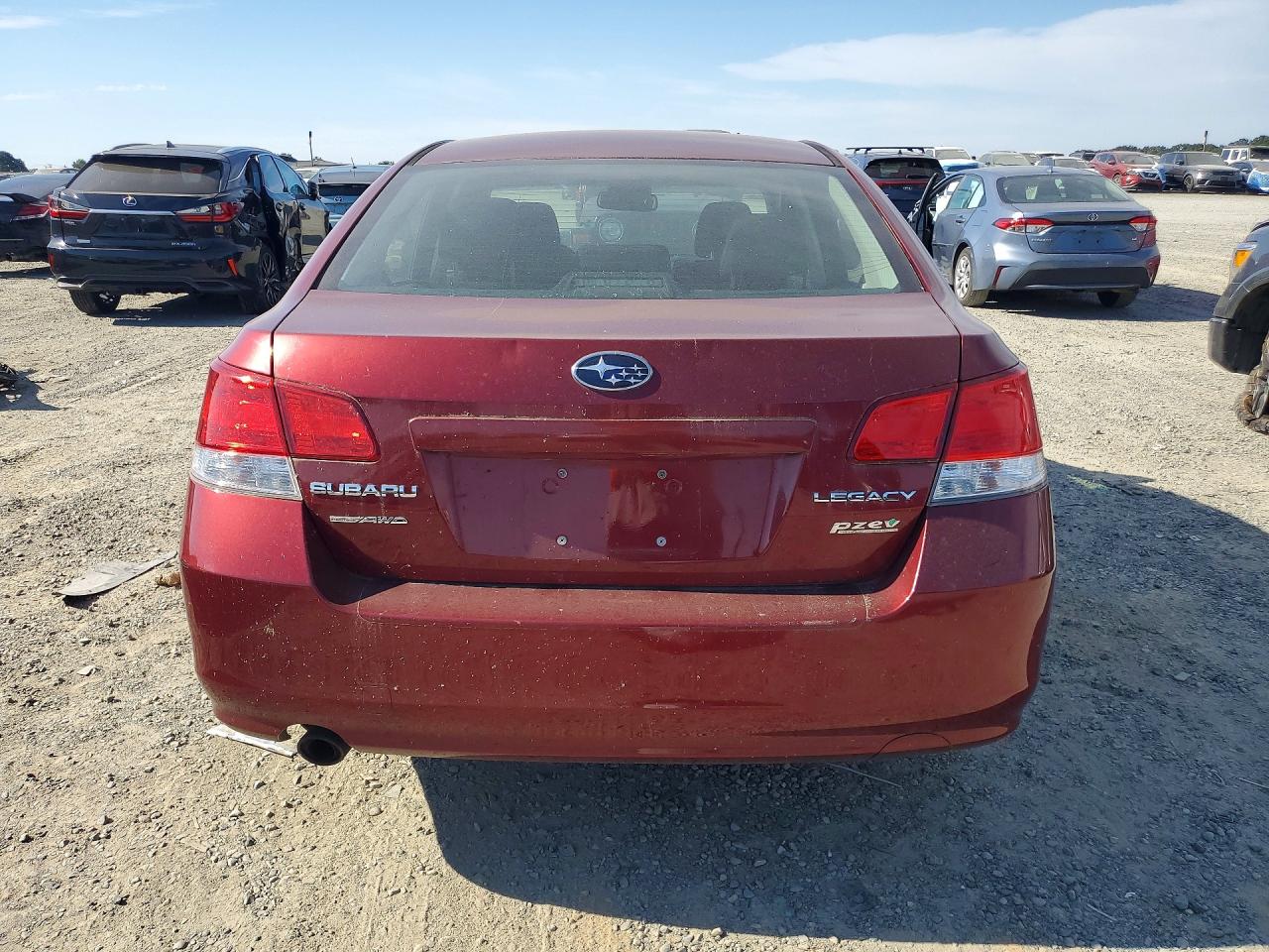 2012 Subaru Legacy 2.5i Premium Красный vin: 4S3BMBB61C3042660