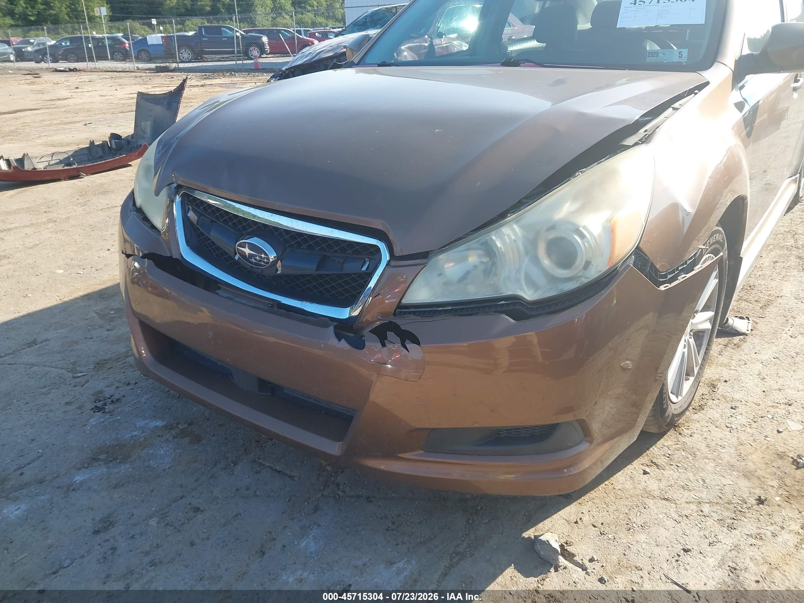 2011 Subaru Legacy 2.5i Premium Brown vin: 4S3BMBB63B3210216