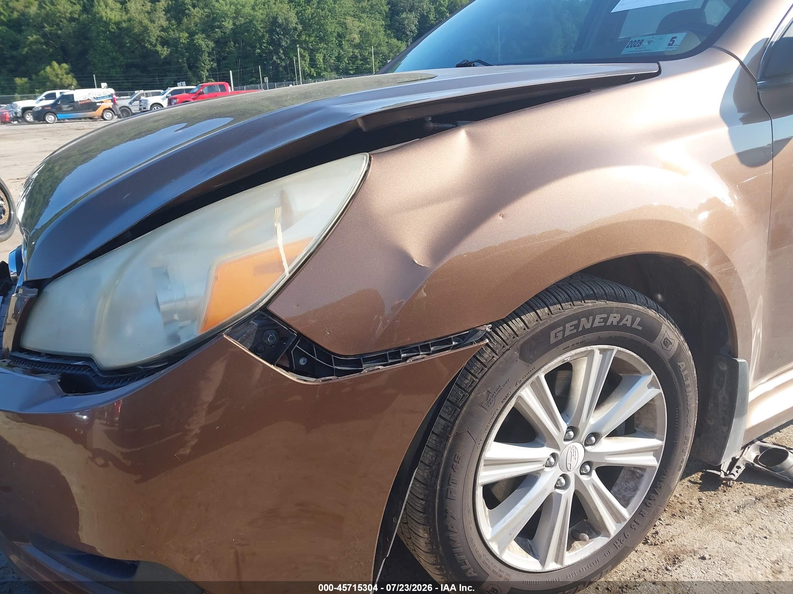 2011 Subaru Legacy 2.5i Premium Brown vin: 4S3BMBB63B3210216