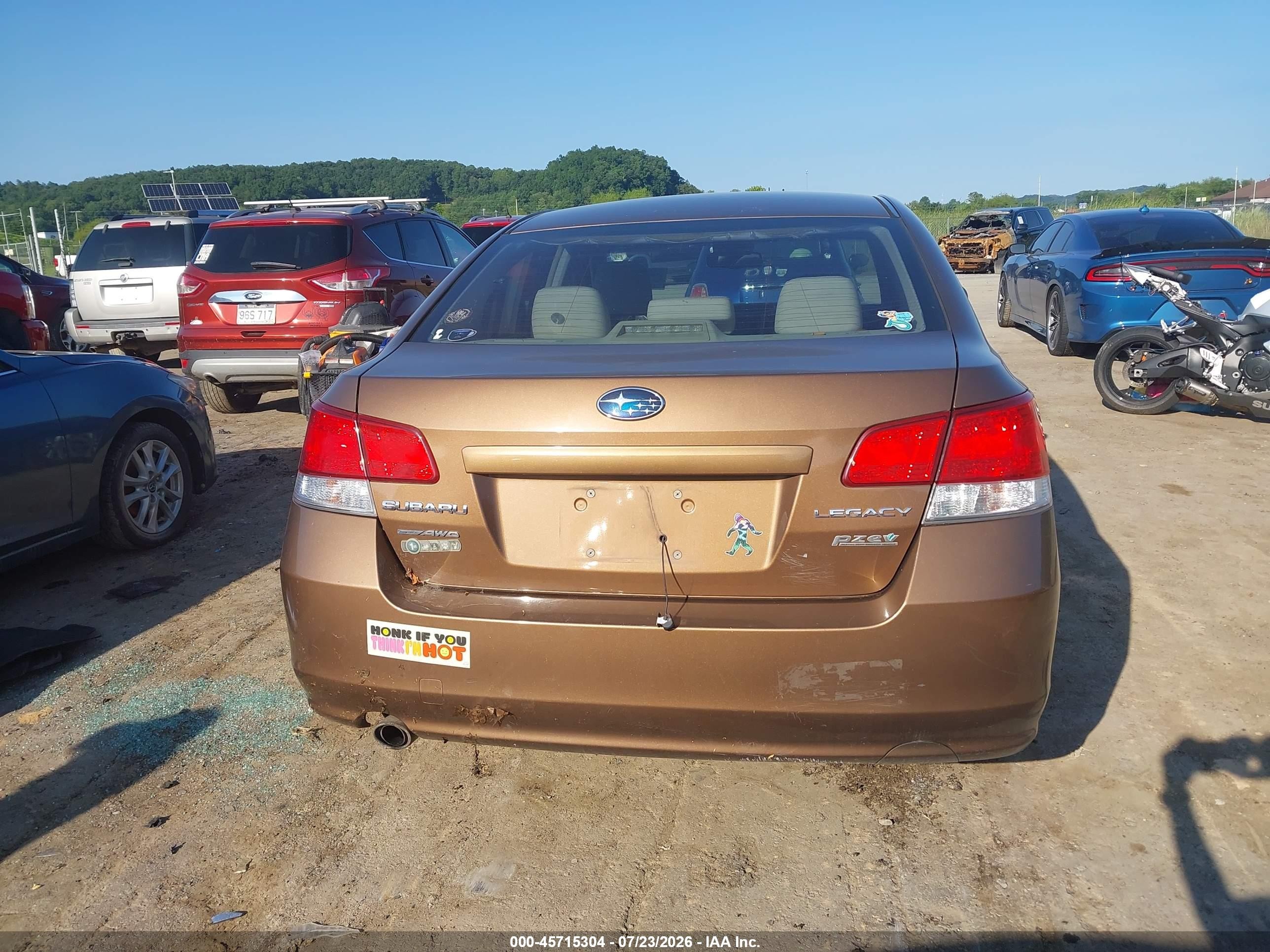 2011 Subaru Legacy 2.5i Premium Brown vin: 4S3BMBB63B3210216