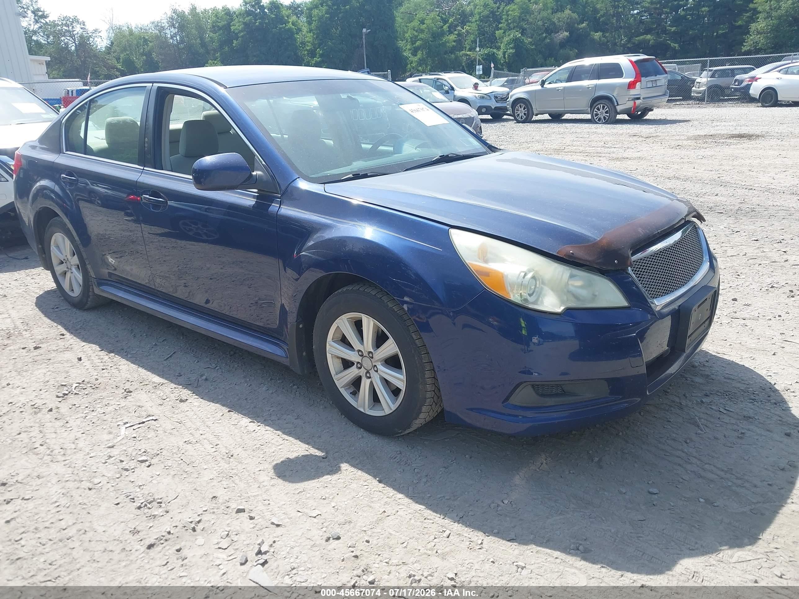 2011 Subaru Legacy 2.5i Premium Blue vin: 4S3BMBB63B3236265