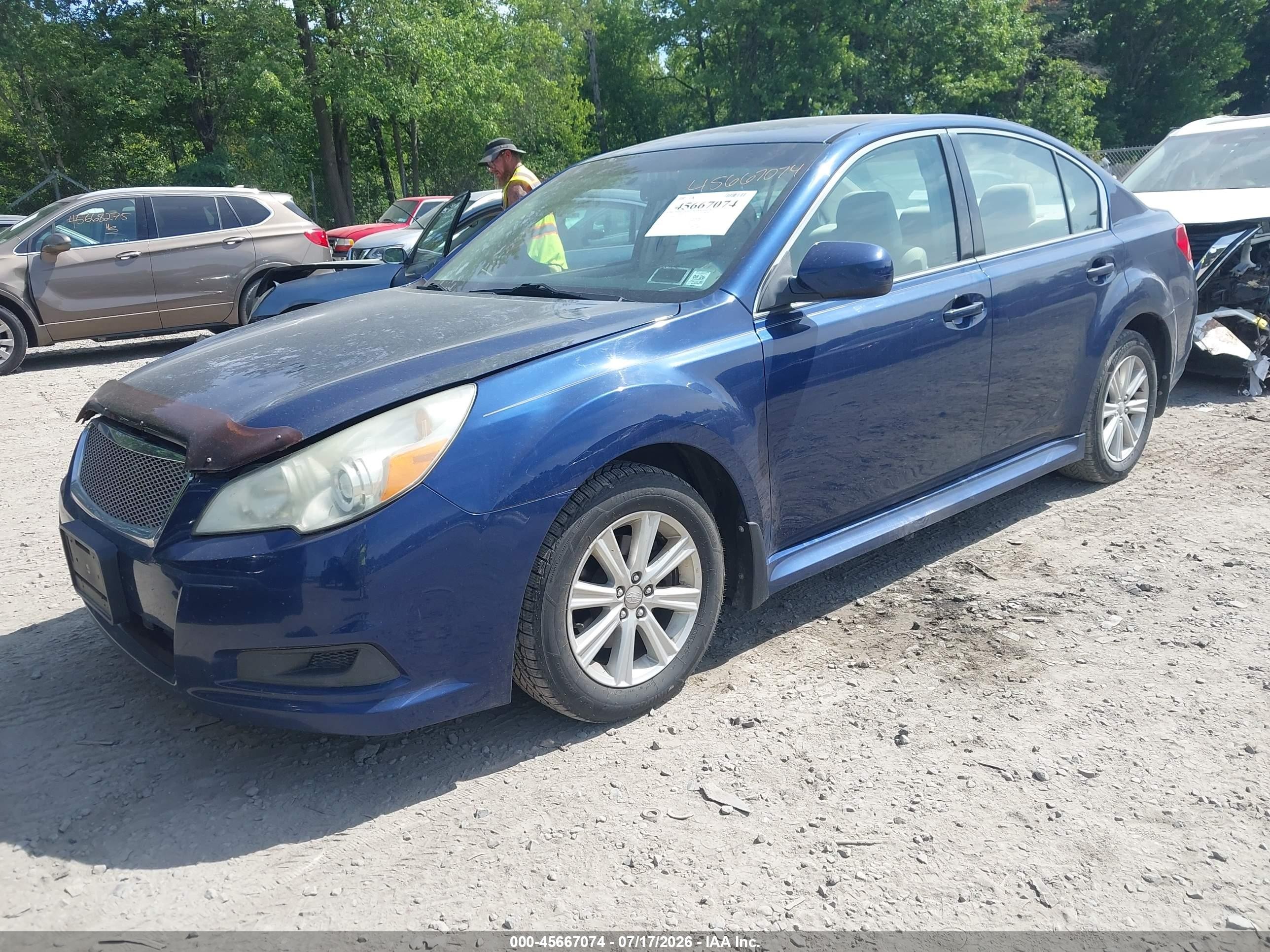 2011 Subaru Legacy 2.5i Premium Blue vin: 4S3BMBB63B3236265