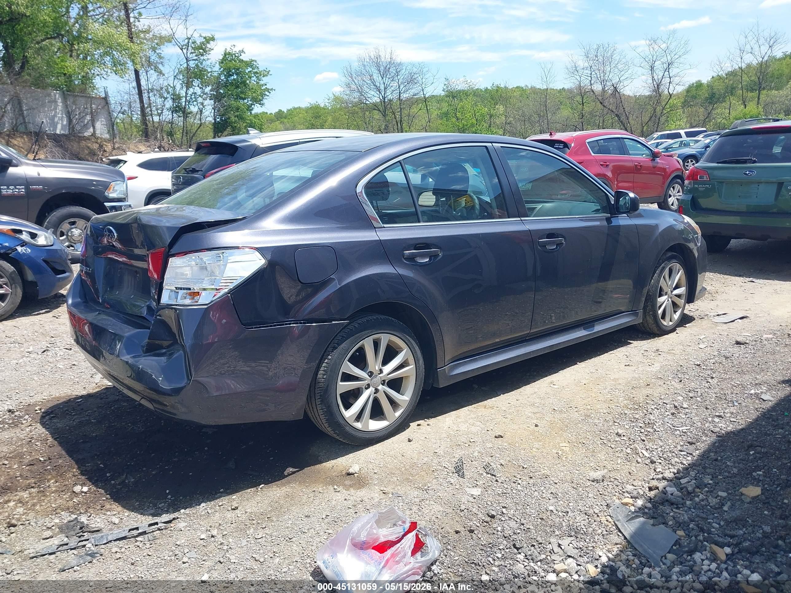 2013 Subaru Legacy 2.5i Premium Pewter vin: 4S3BMBB63D3021066
