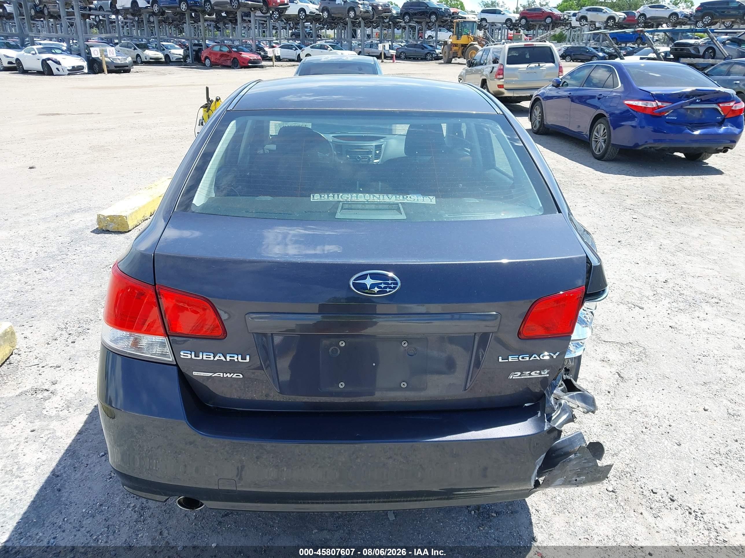 2011 Subaru Legacy 2.5i Premium Gray vin: 4S3BMBB65B3210153