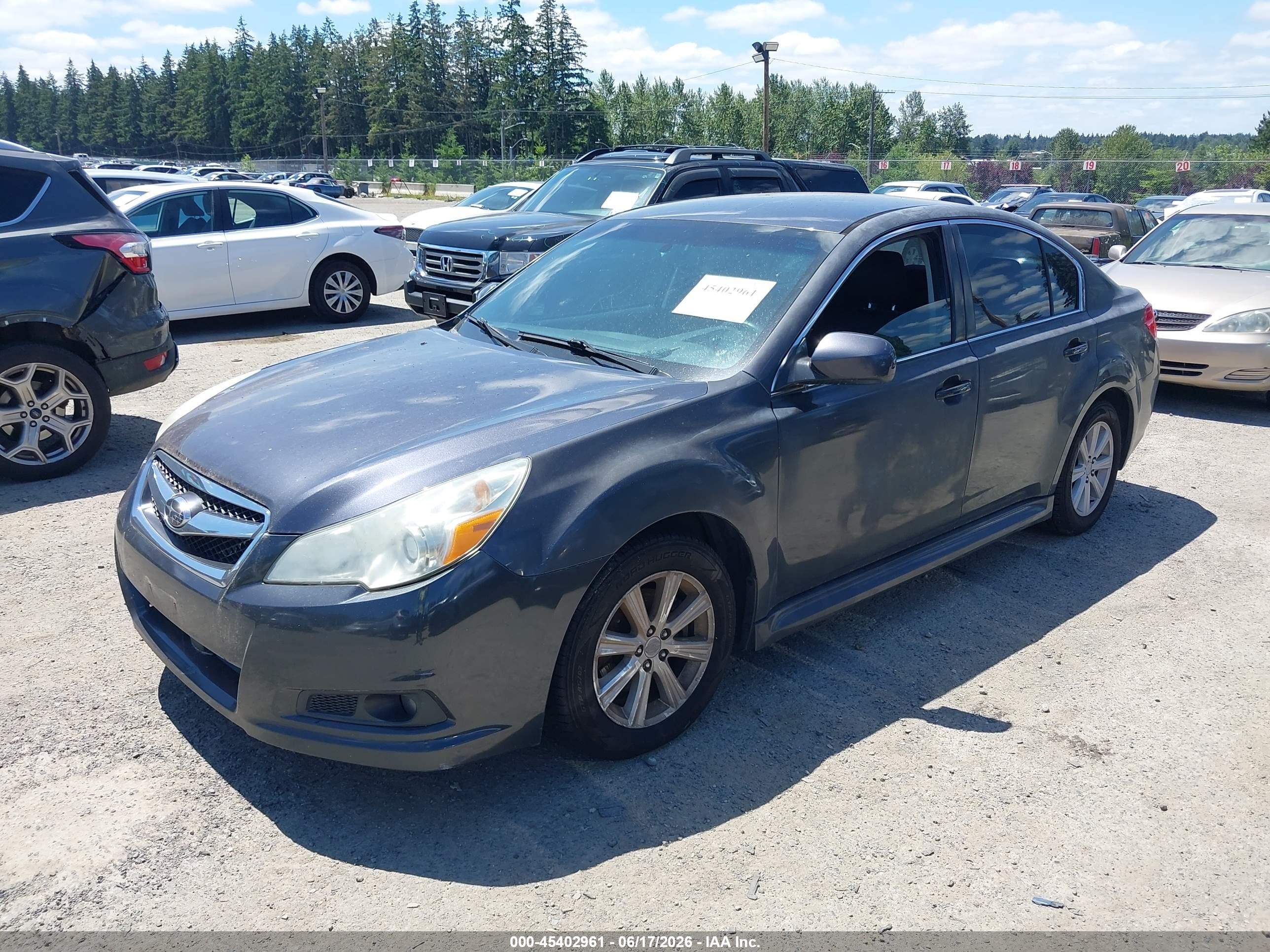 2010 Subaru Legacy 2.5i Premium Gray vin: 4S3BMBB66A3227512