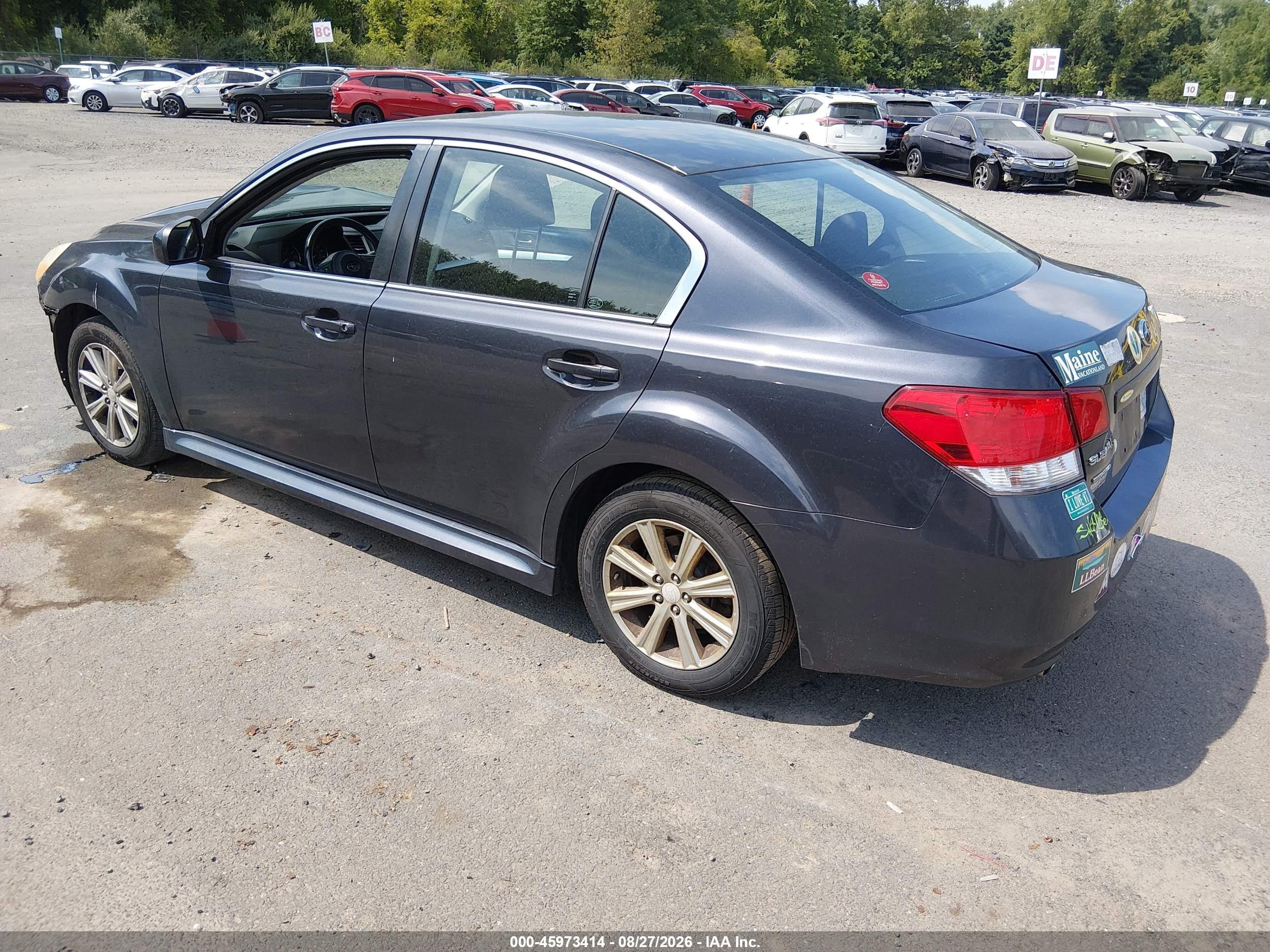 2011 Subaru Legacy 2.5i Premium Gray vin: 4S3BMBB66B3225387
