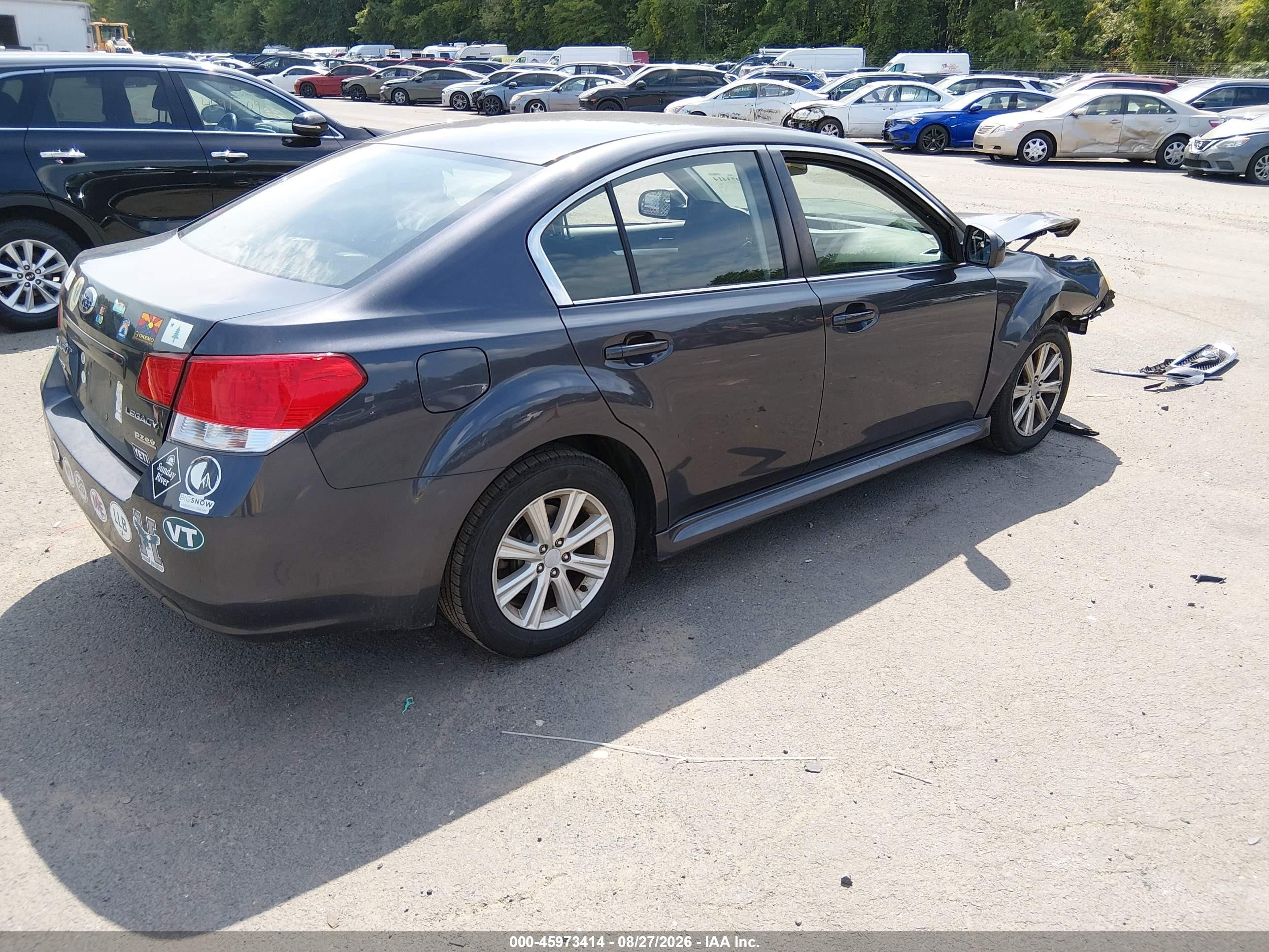 2011 Subaru Legacy 2.5i Premium Gray vin: 4S3BMBB66B3225387