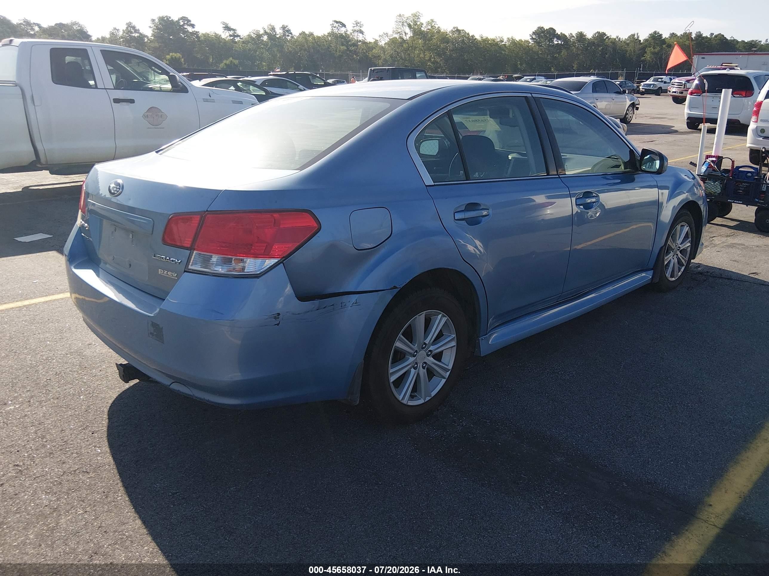 2010 Subaru Legacy 2.5i Premium Blue vin: 4S3BMBB69A3231778