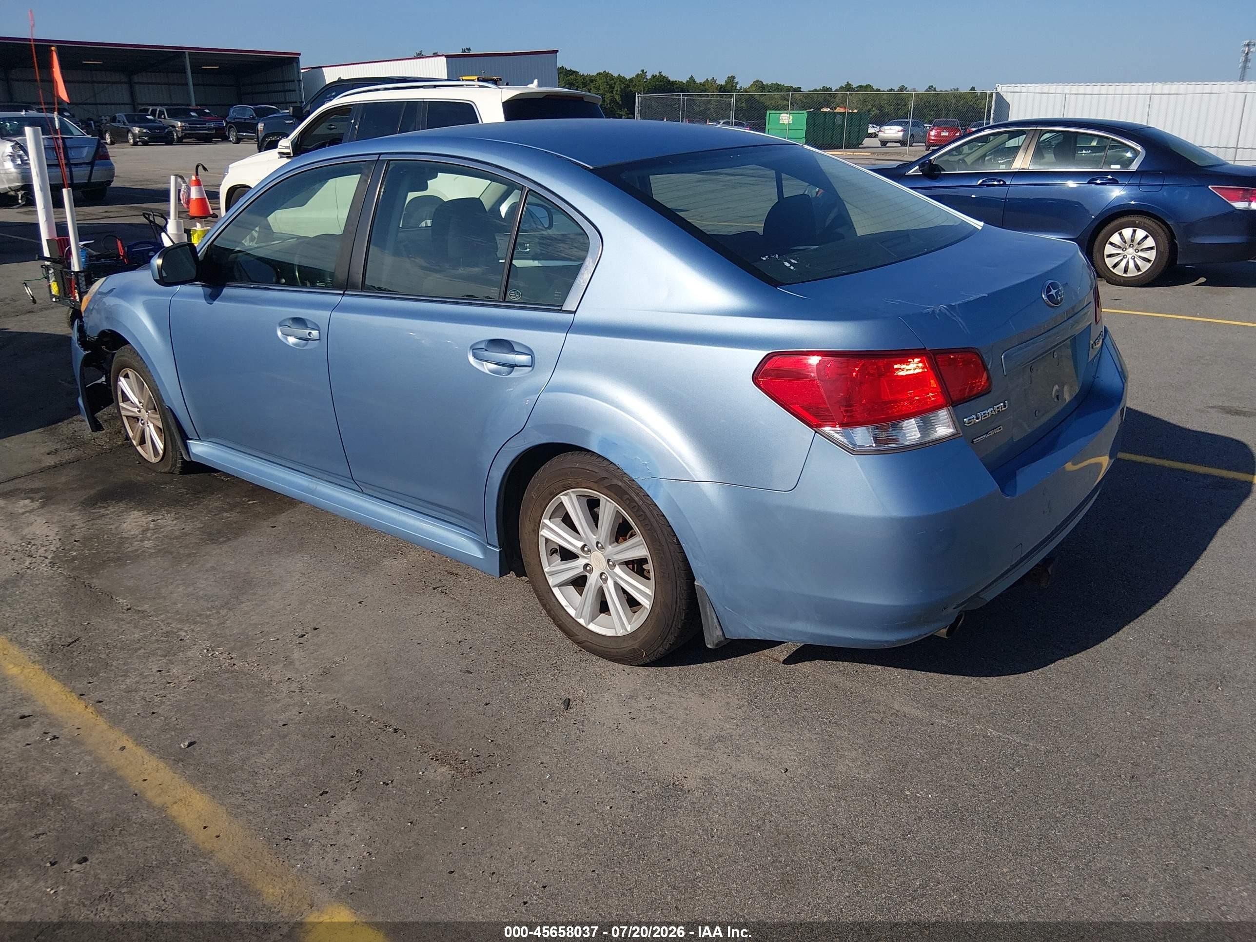 2010 Subaru Legacy 2.5i Premium Blue vin: 4S3BMBB69A3231778
