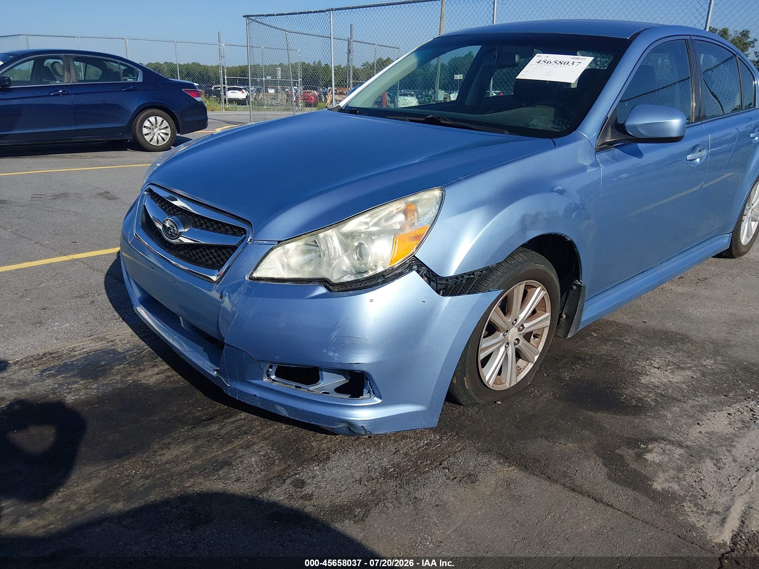 2010 Subaru Legacy 2.5i Premium Blue vin: 4S3BMBB69A3231778