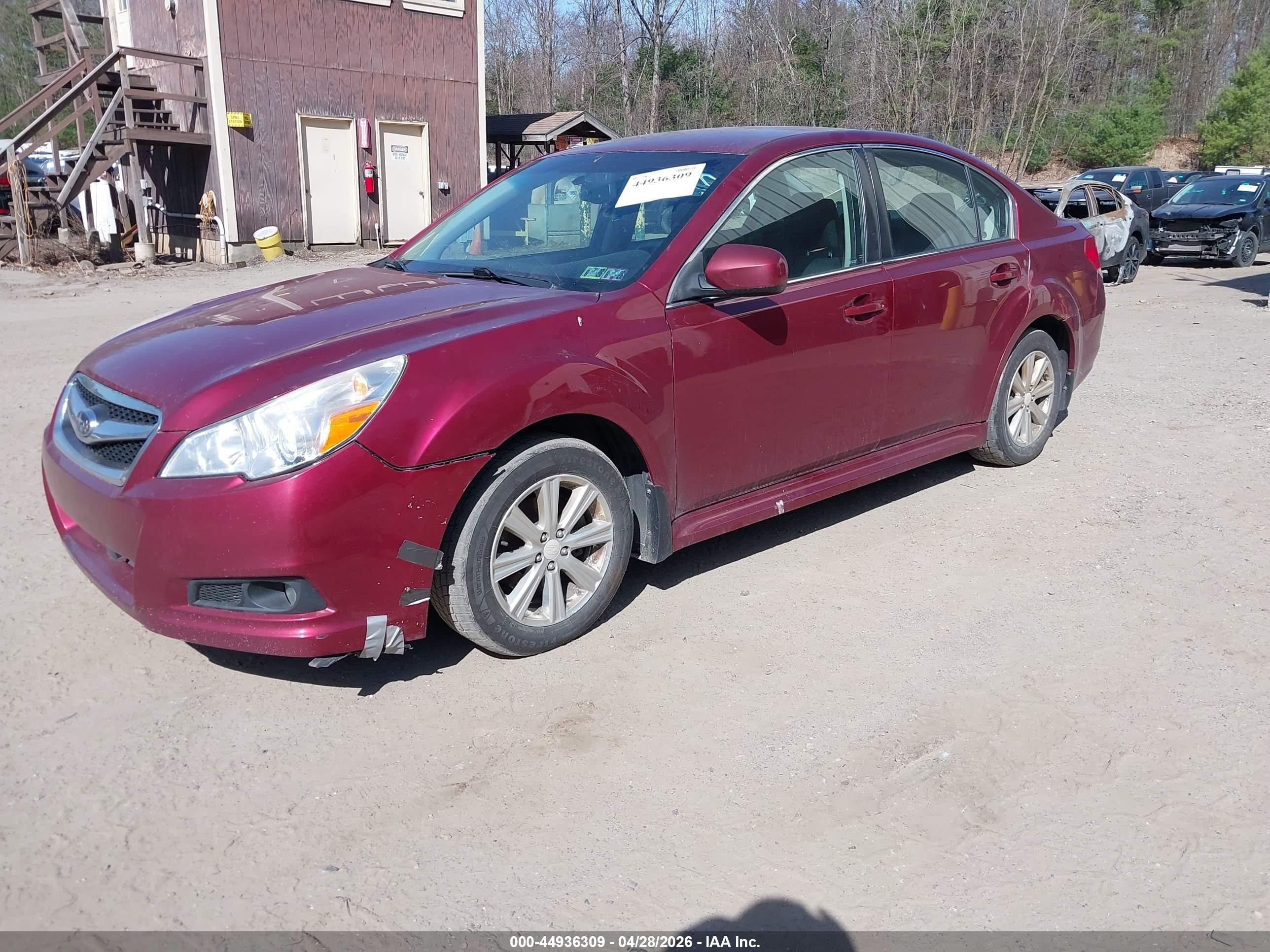 2012 Subaru Legacy 2.5i Premium Red vin: 4S3BMBB69C3034676