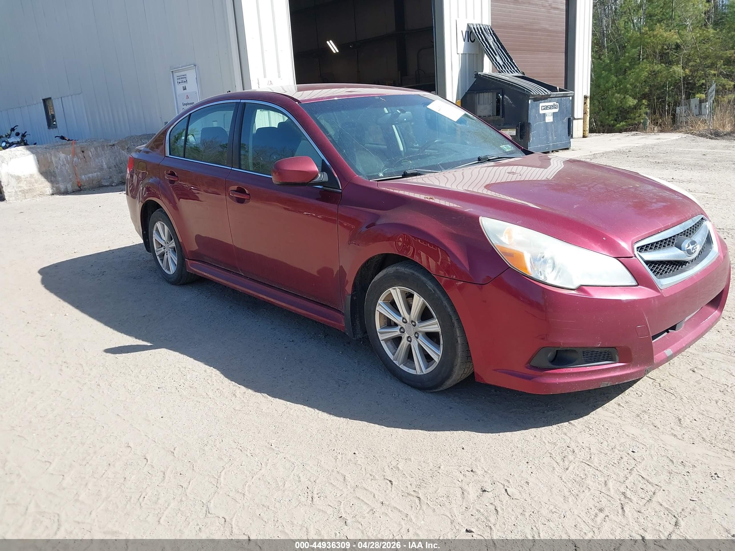 2012 Subaru Legacy 2.5i Premium Red vin: 4S3BMBB69C3034676