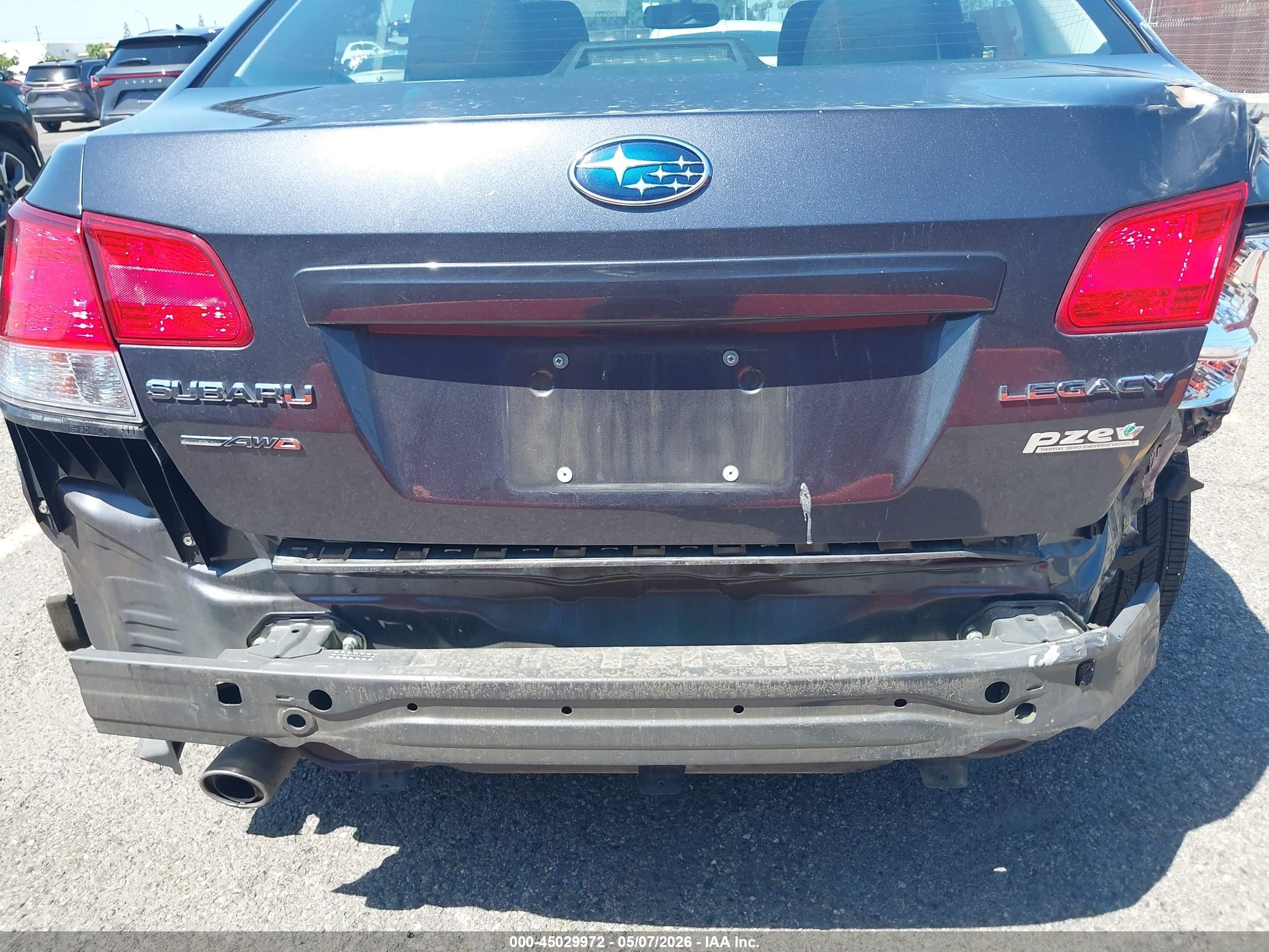 2010 Subaru Legacy 2.5i Premium Gray vin: 4S3BMBC60A3217640