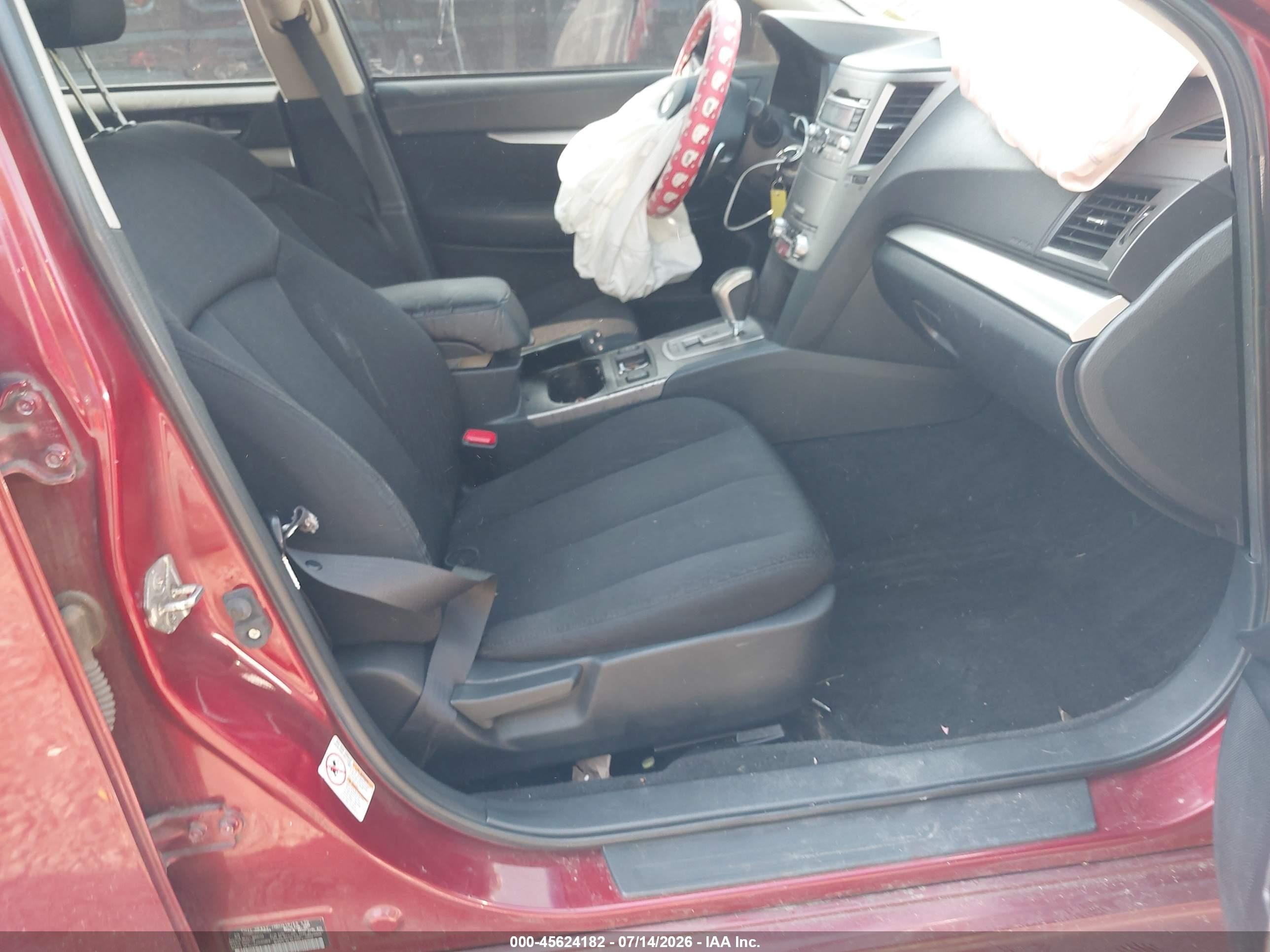 2010 Subaru Legacy 2.5i Premium Темно-бордовый vin: 4S3BMBC60A3246264