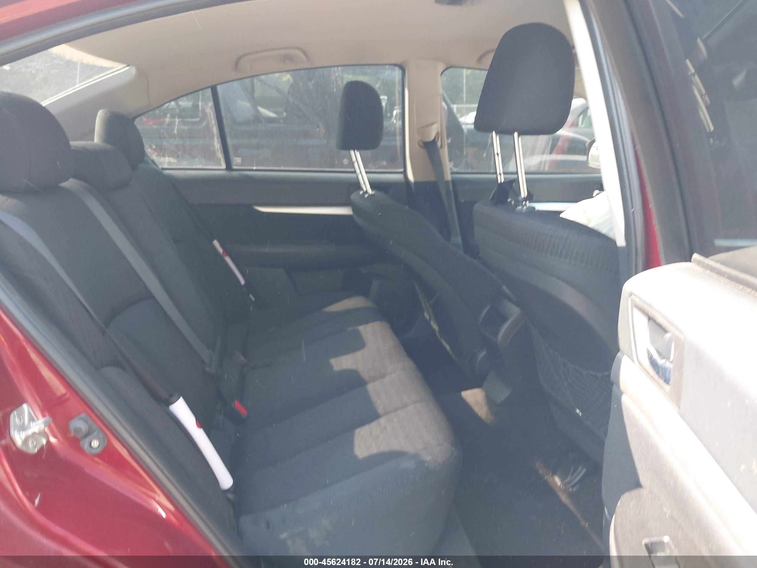 2010 Subaru Legacy 2.5i Premium Темно-бордовый vin: 4S3BMBC60A3246264