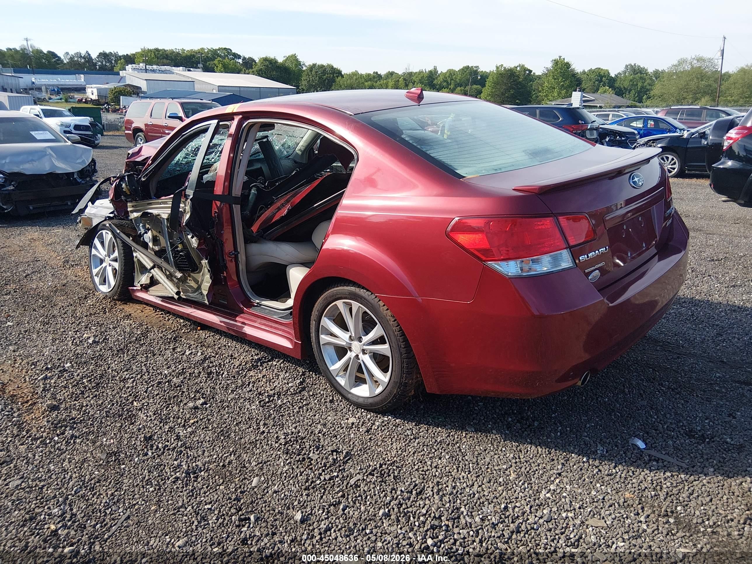 2014 Subaru Legacy 2.5i Premium Красный vin: 4S3BMBC60E3011143