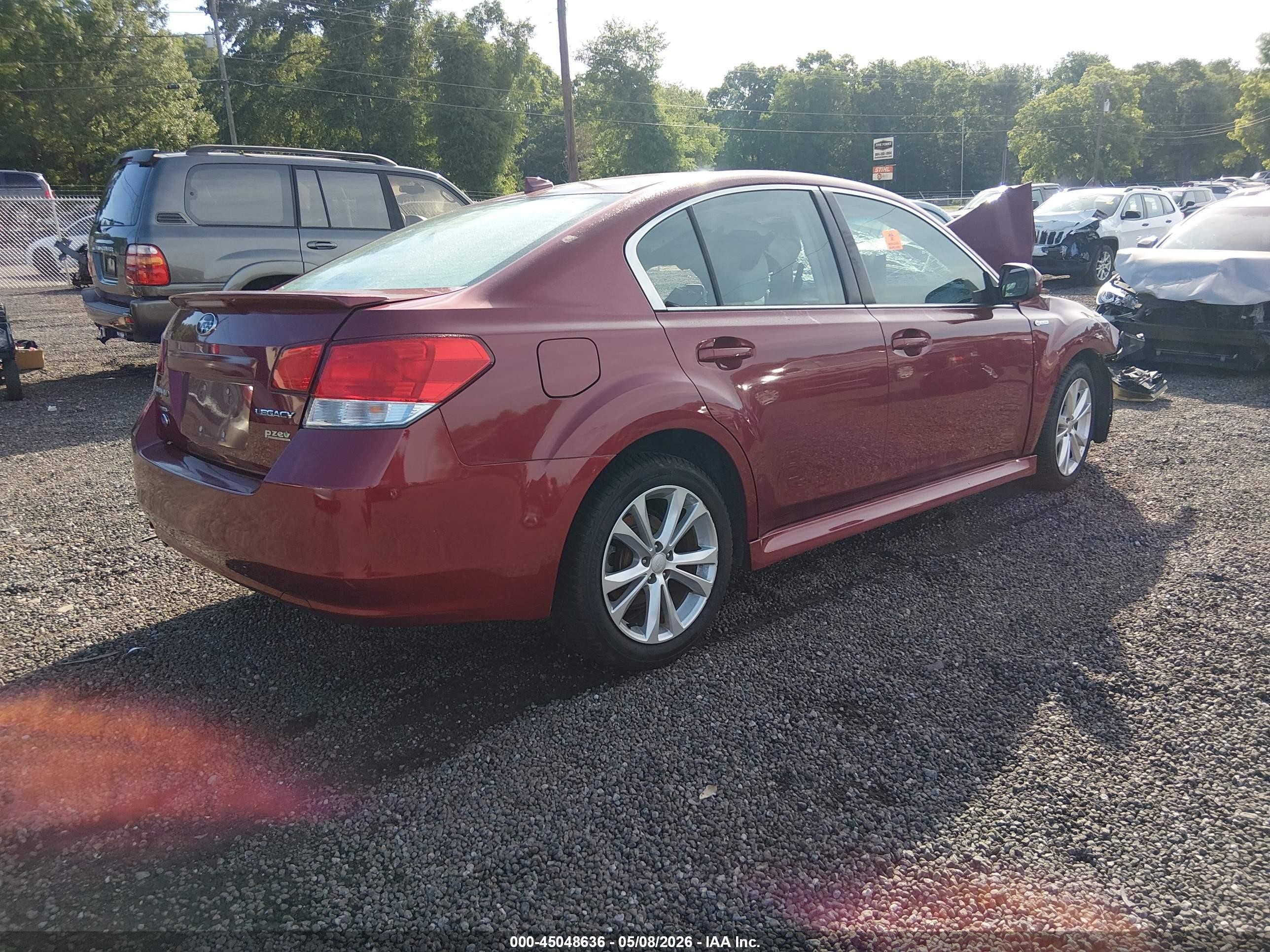 2014 Subaru Legacy 2.5i Premium Красный vin: 4S3BMBC60E3011143