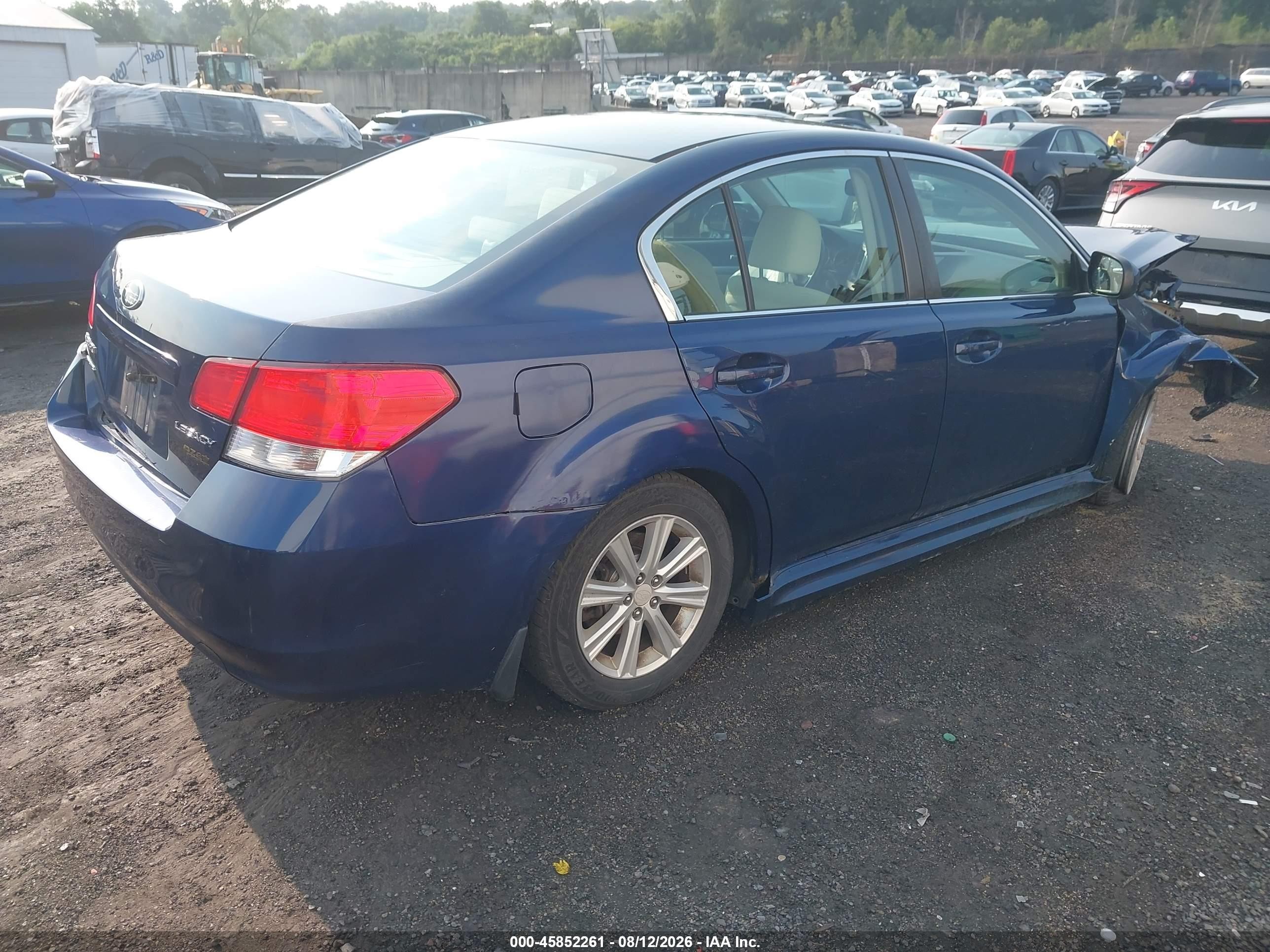 2010 Subaru Legacy 2.5i Premium Blue vin: 4S3BMBC61A3210602