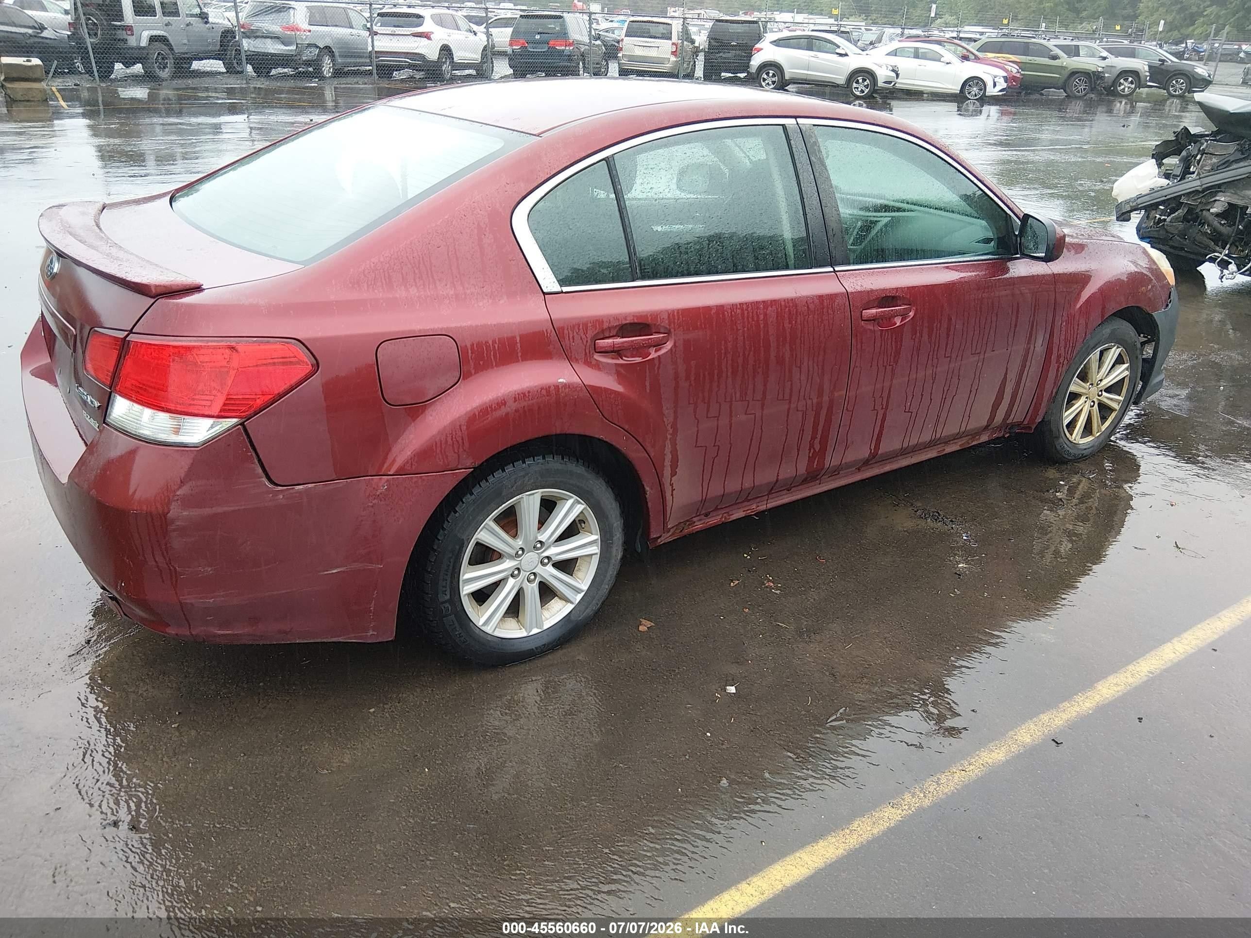 2011 Subaru Legacy 2.5i Premium Maroon vin: 4S3BMBC61B3237641