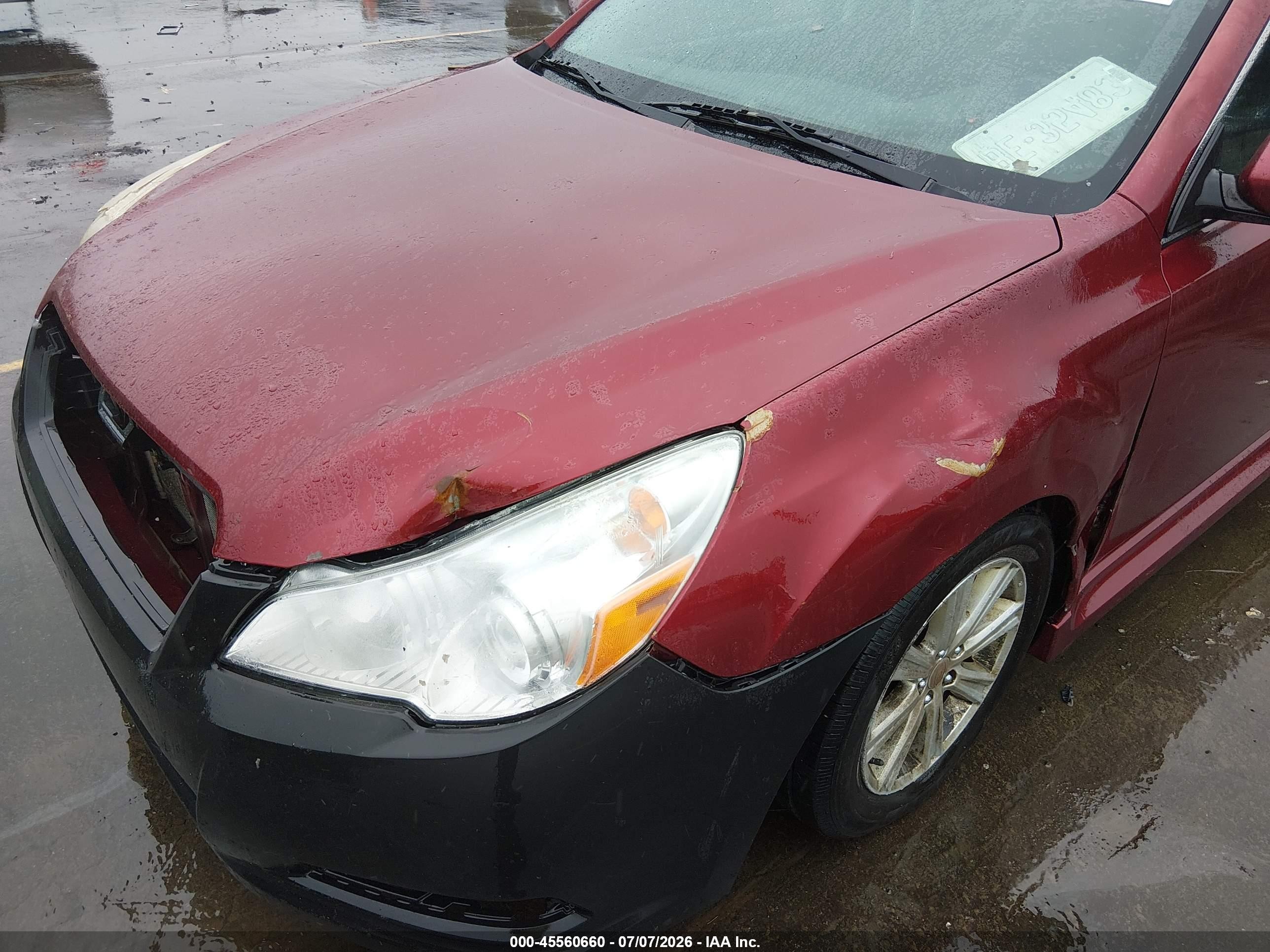 2011 Subaru Legacy 2.5i Premium Maroon vin: 4S3BMBC61B3237641