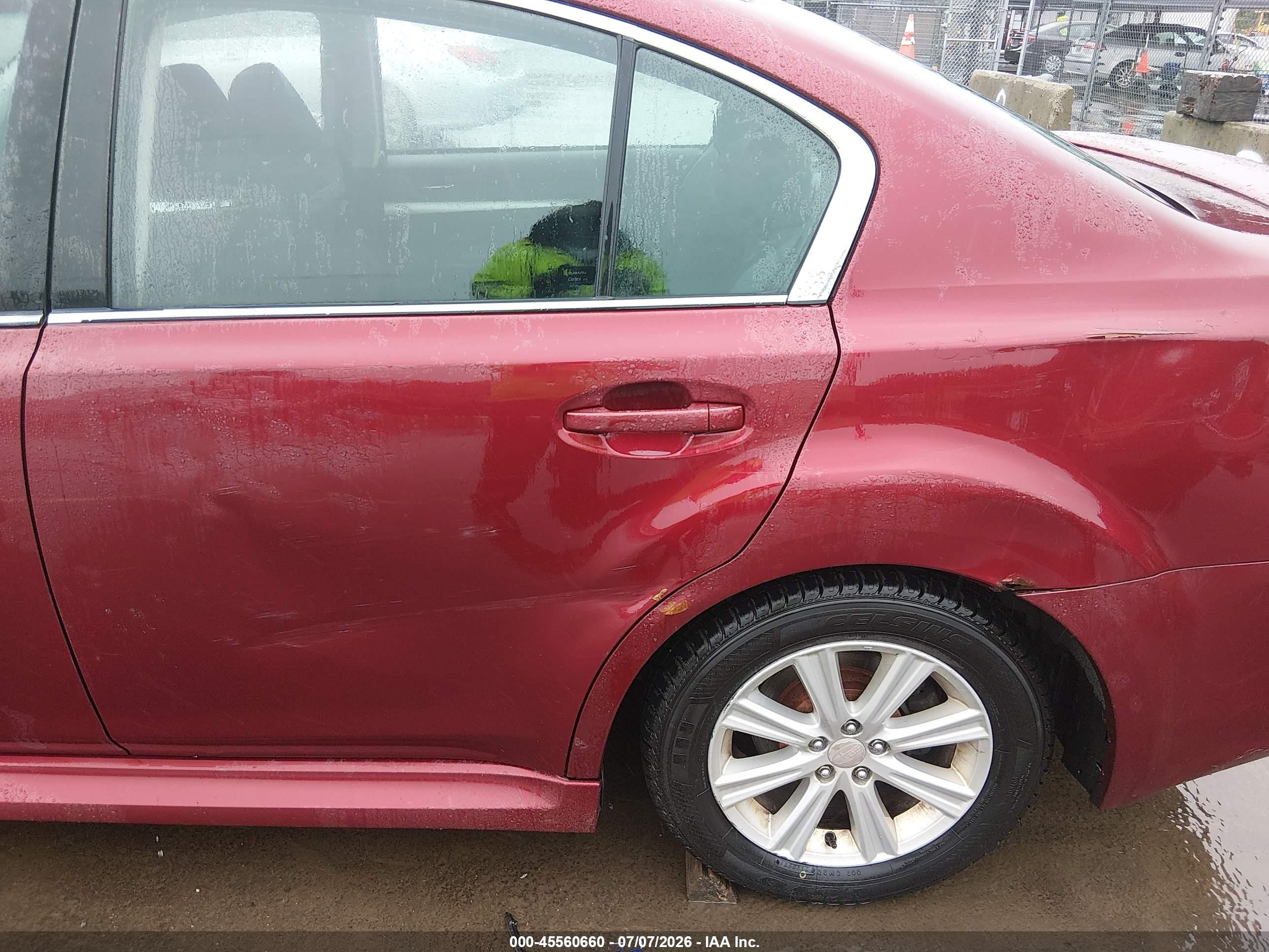 2011 Subaru Legacy 2.5i Premium Maroon vin: 4S3BMBC61B3237641