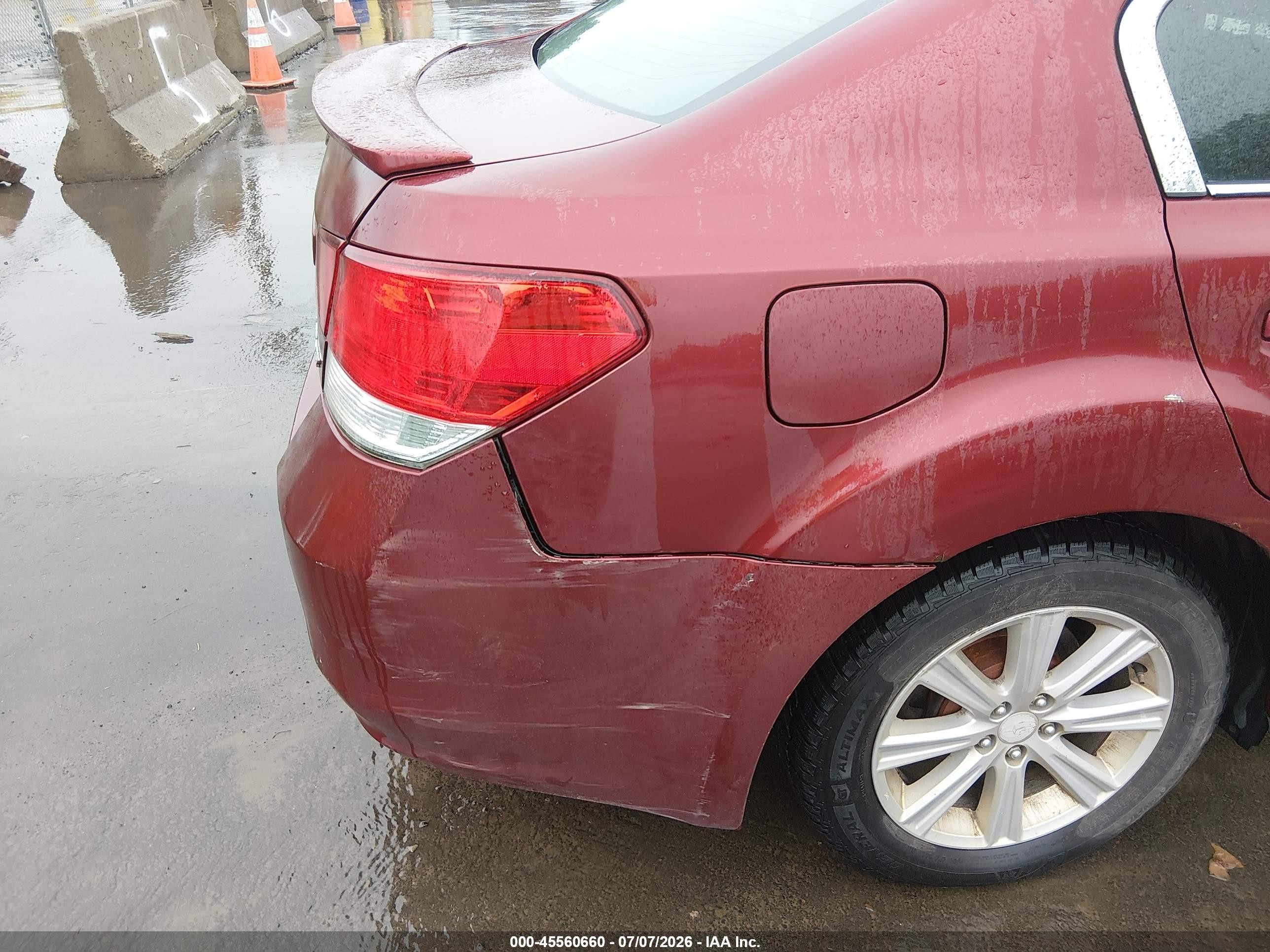 2011 Subaru Legacy 2.5i Premium Maroon vin: 4S3BMBC61B3237641
