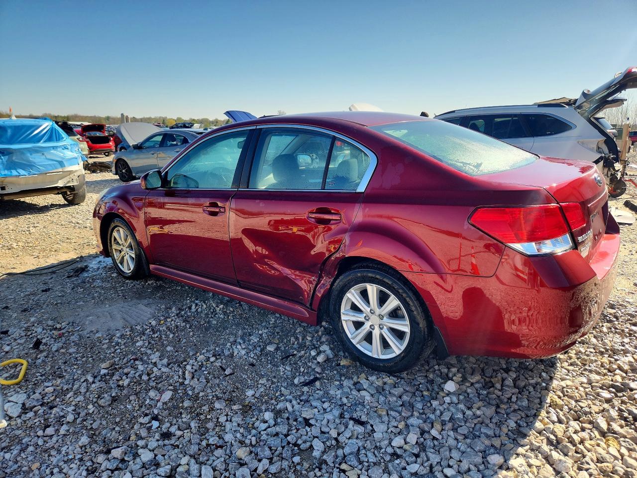 2011 Subaru Legacy 2.5i Premium Red vin: 4S3BMBC61B3242225