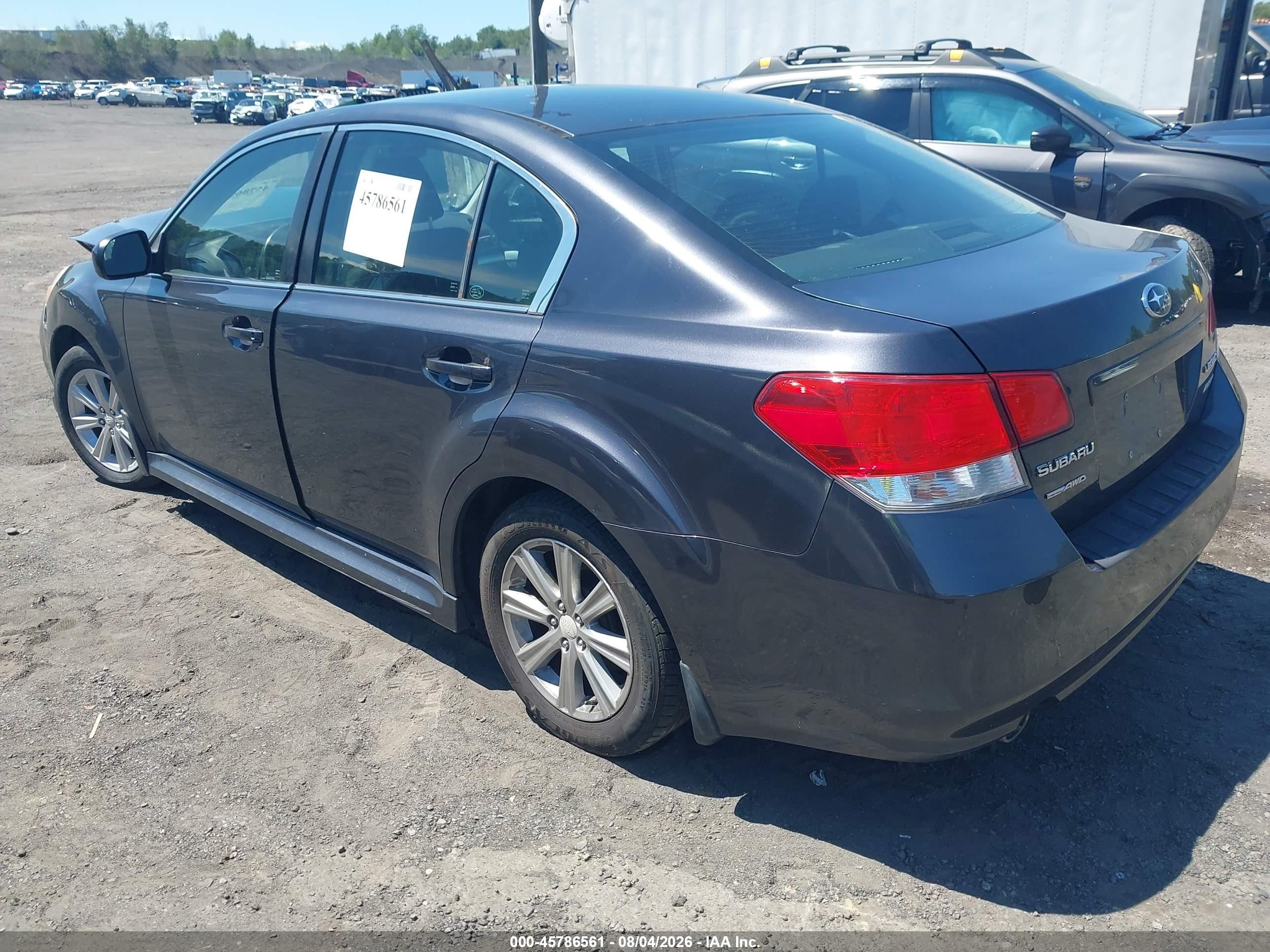 2012 Subaru Legacy 2.5i Premium Gray vin: 4S3BMBC61C3025226