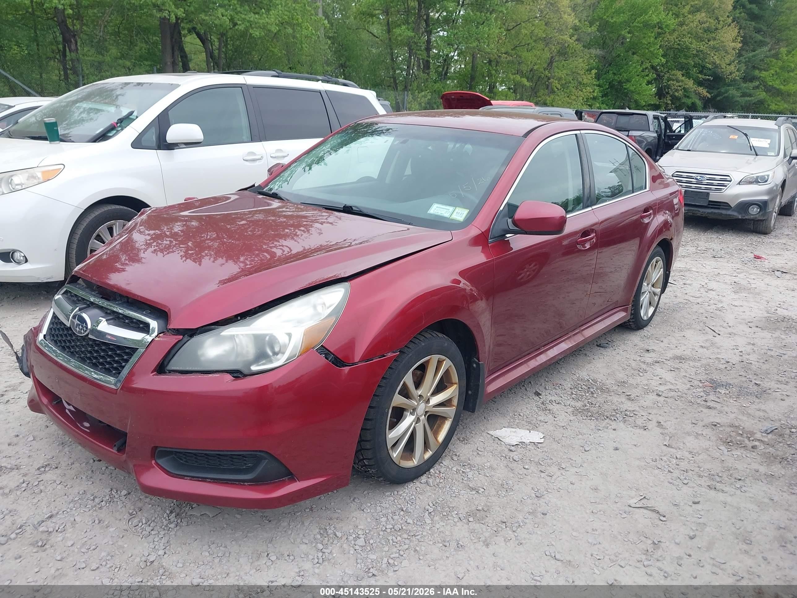 2014 Subaru Legacy 2.5i Premium Maroon vin: 4S3BMBC61E3014066